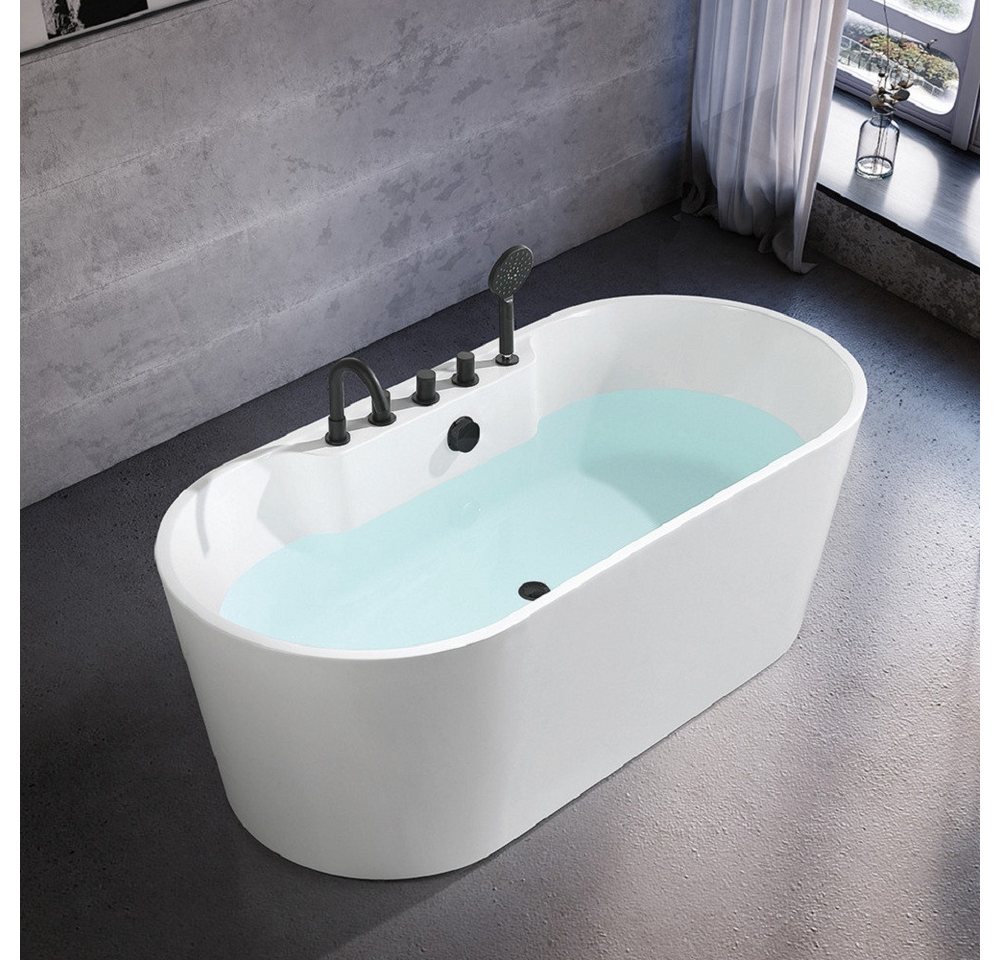 Thumbnail - JVmoebel Badewanne Zeitgenössisch Wanne Acryl Badewanne Badezimmer Weiß Standbadewanne, (1-tlg), Made in Europa