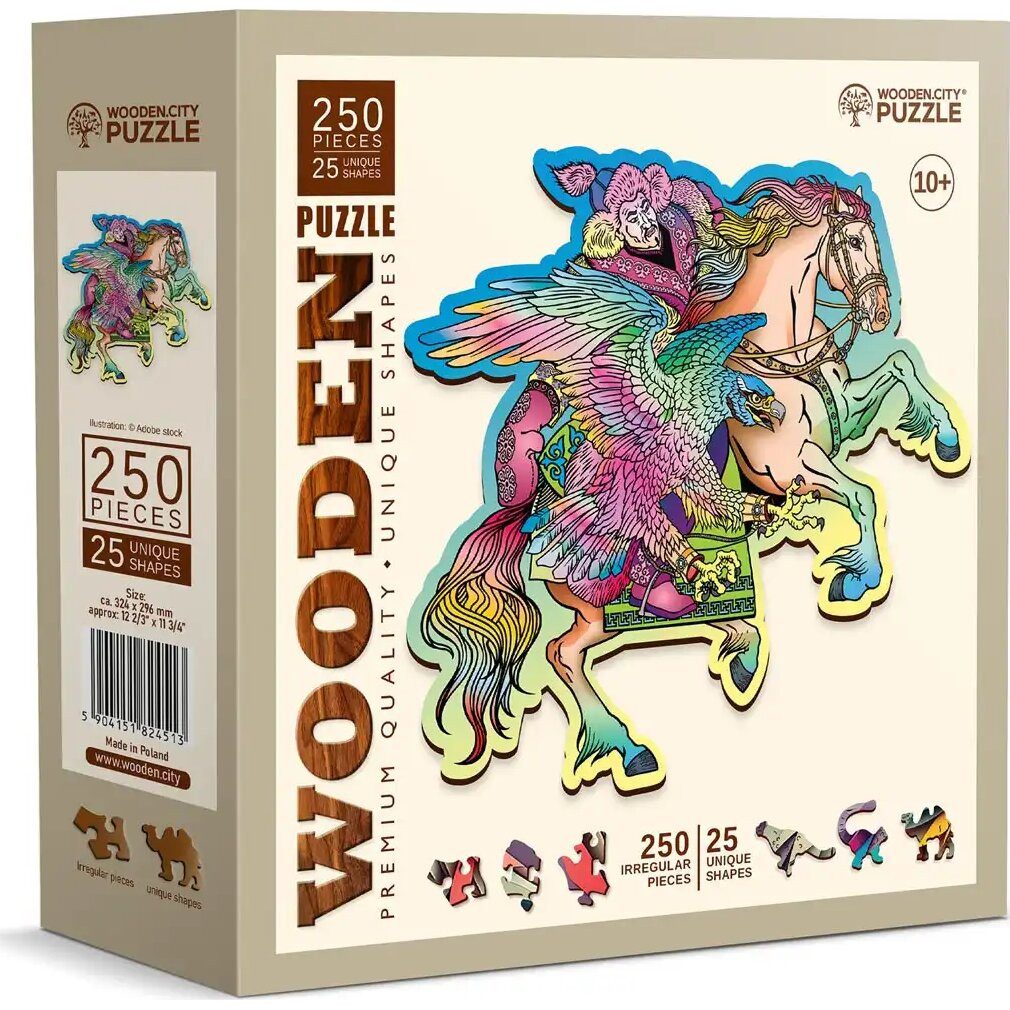 Wooden City Puzzle Holzpuzzle Busch und Adler 250 Teile, Puzzleteile