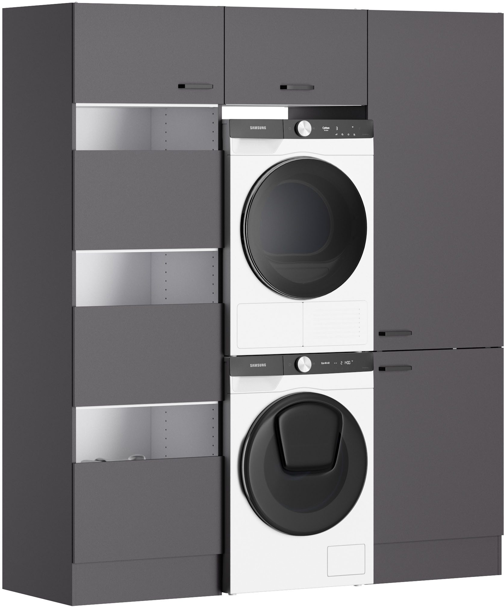 OPTIFIT Mehrzweckschrank-Set OPTImulti, Breite 183,2 cm, cleveres Wäschesystem, Schrankinnenausstattung