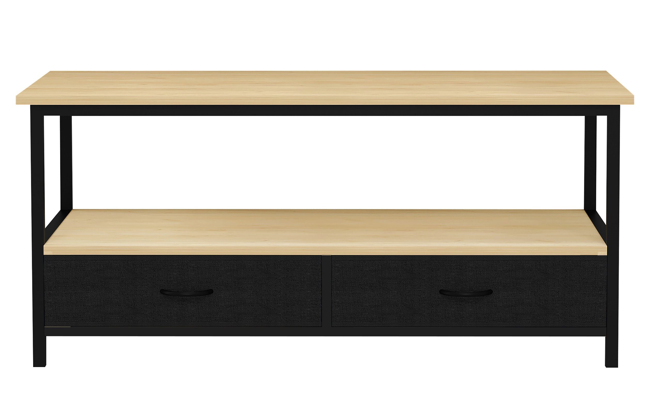 VCM Couchtisch Metall Holz Schublade Sofatisch günstig online kaufen