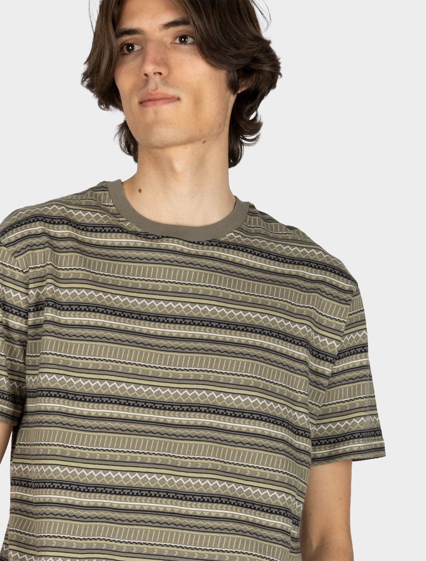 iriedaily Kurzarmshirt Chop Chop Tee - Herren T-Shirt - Baumwolle - gestreiftes Shirt mit Al