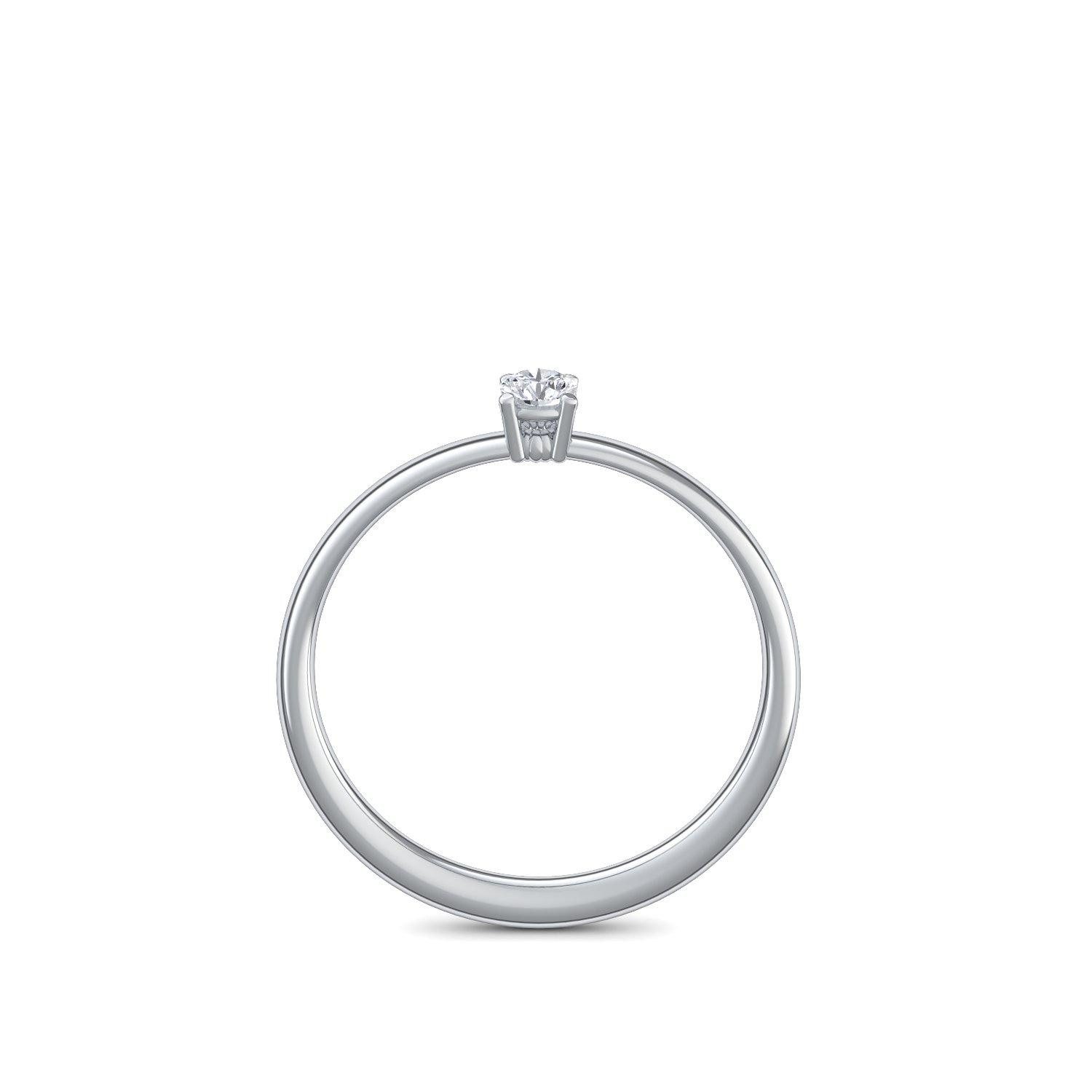 Amoonic Verlobungsring Damenring Silber 925 mit Zirkonia Silberring Geschenk Damen (inkl. Ringetui) – Bild 4 von 5
