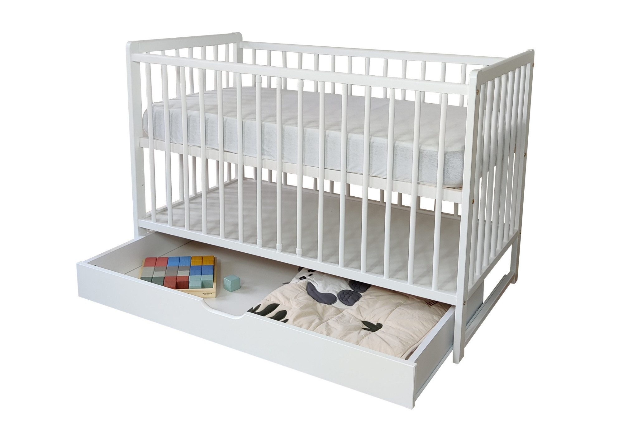 Kids Collective Babybett Gitterbett mit Schublade günstig online kaufen