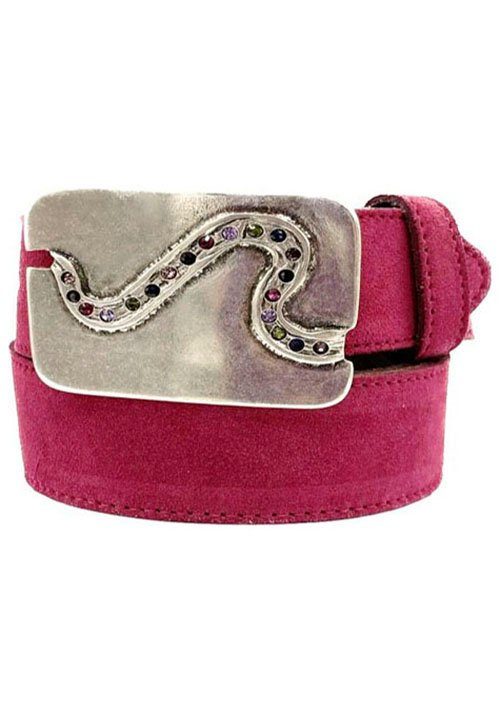 Rettungsring Gürtel Koppelgürtel Schließe austauschbar, mit bunten Glitzersteinen besetzt