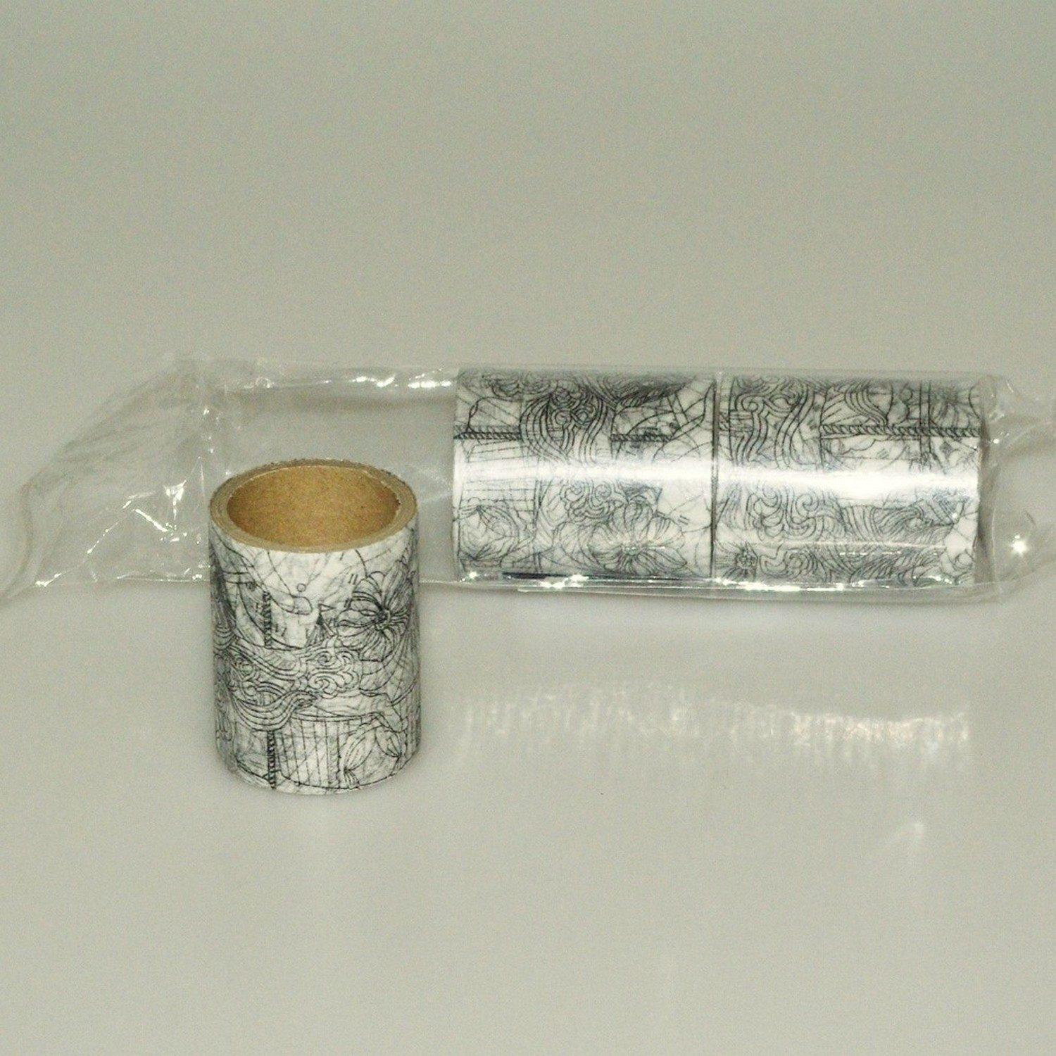 Deko AS Bastel-Armband Washi-Tape "Tierwelt" zum ausmalen - 50mm - Rolle á 5M