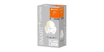 Ledvance LED-Leuchtmittel E14 Smarte LED-Lampe mit WiFi 40W Dimmbar Warmweiss Leuchte 3ER, E14, 3 St., Warmweiß, Dimmbar, Energiesparend, Einfache Installation