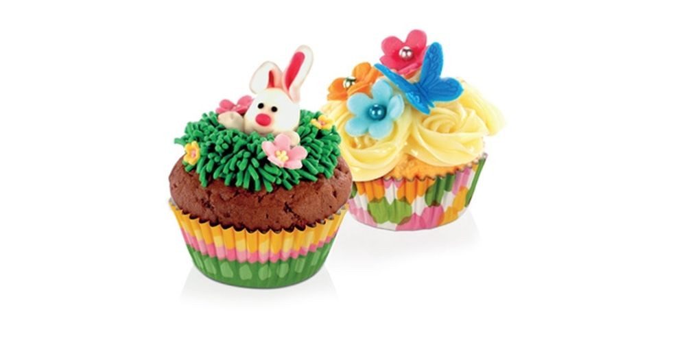 Tescoma Muffinform Muffin-Körbchen DELÍCIA ø 6 cm, 60 St., Frühlingsmotive