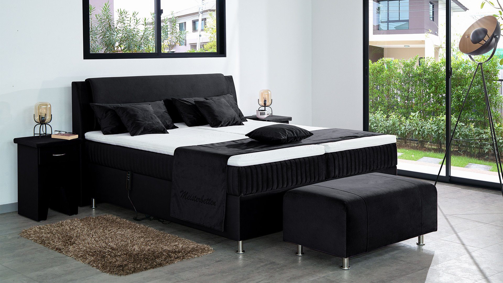 Meisterbetten Boxspringbett Mari (mit Motor, 7-Zonen günstig online kaufen