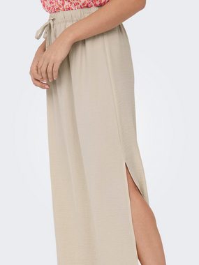 JACQUELINE de YONG Sommerrock Langer Rock Maxi Hohe Taille 7590 in Sand