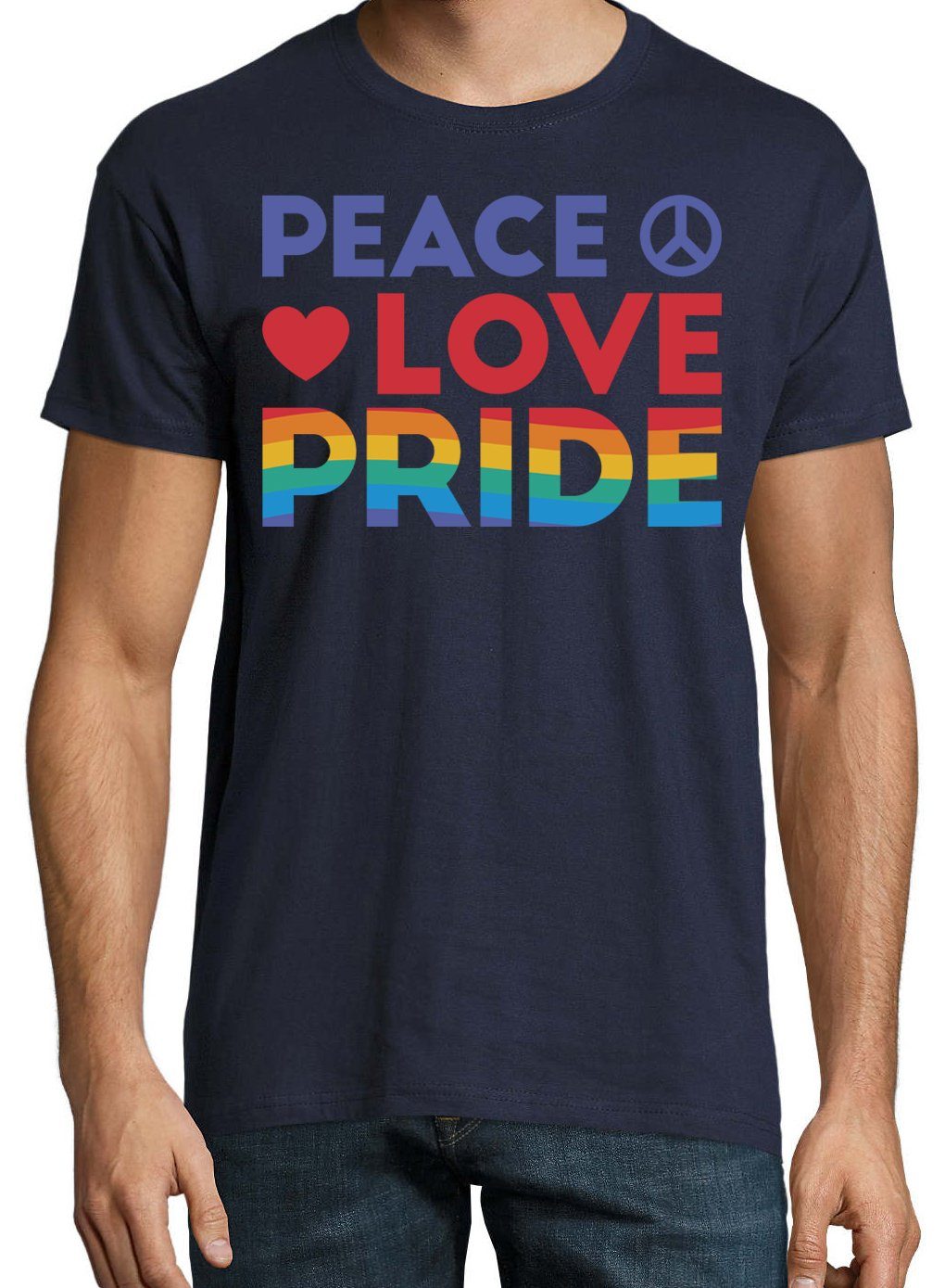 Youth Designz T-Shirt Peace Love Pride günstig online kaufen
