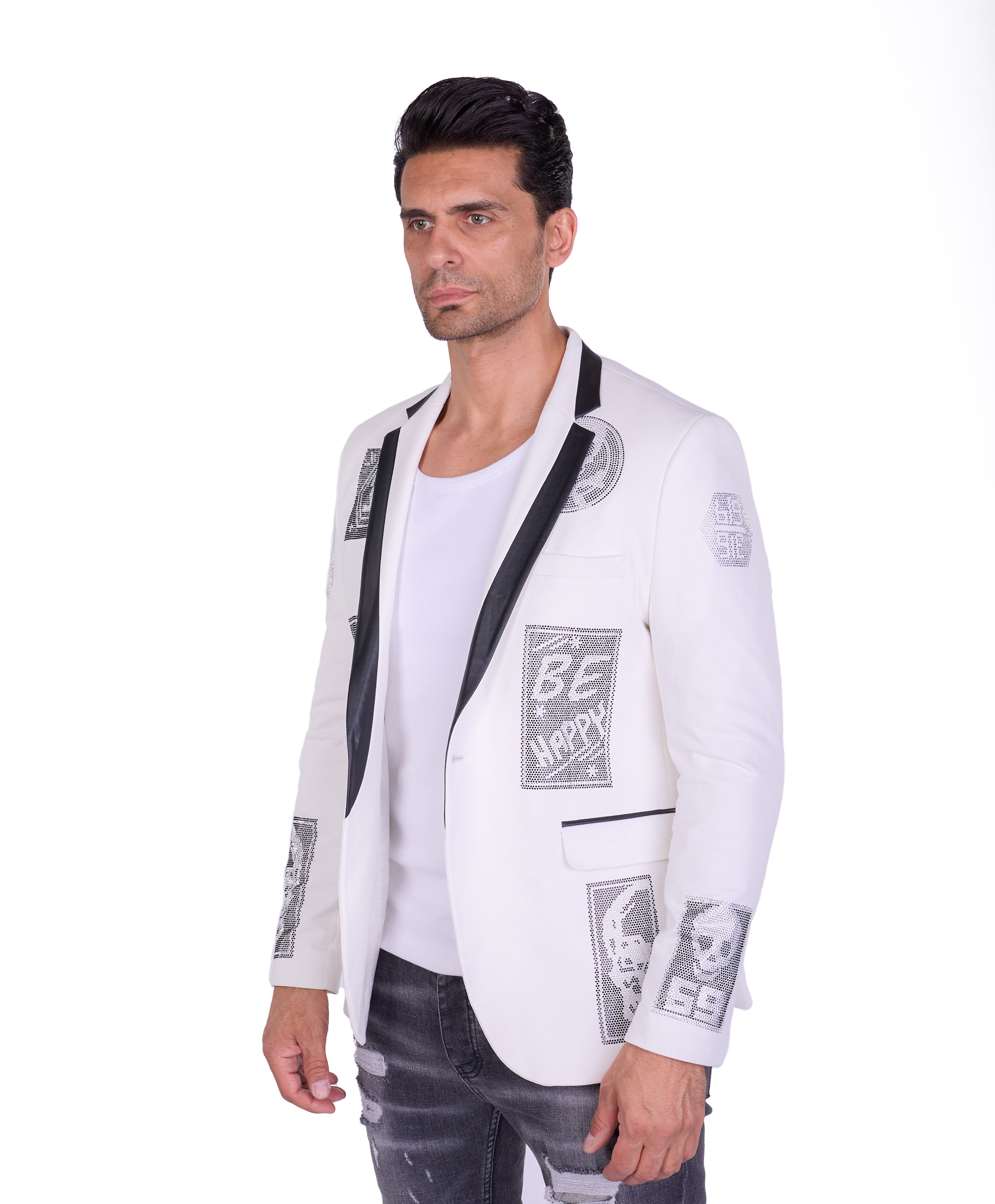 Denim Distriqt Sakko Rockiges Herren Sakkos günstig online kaufen