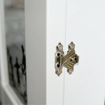 Natsen Schlüsselkasten, Holz Schlüsselschrank mit 11 Haken und Bilderrahmen B/T/H: 24x6x30 cm
