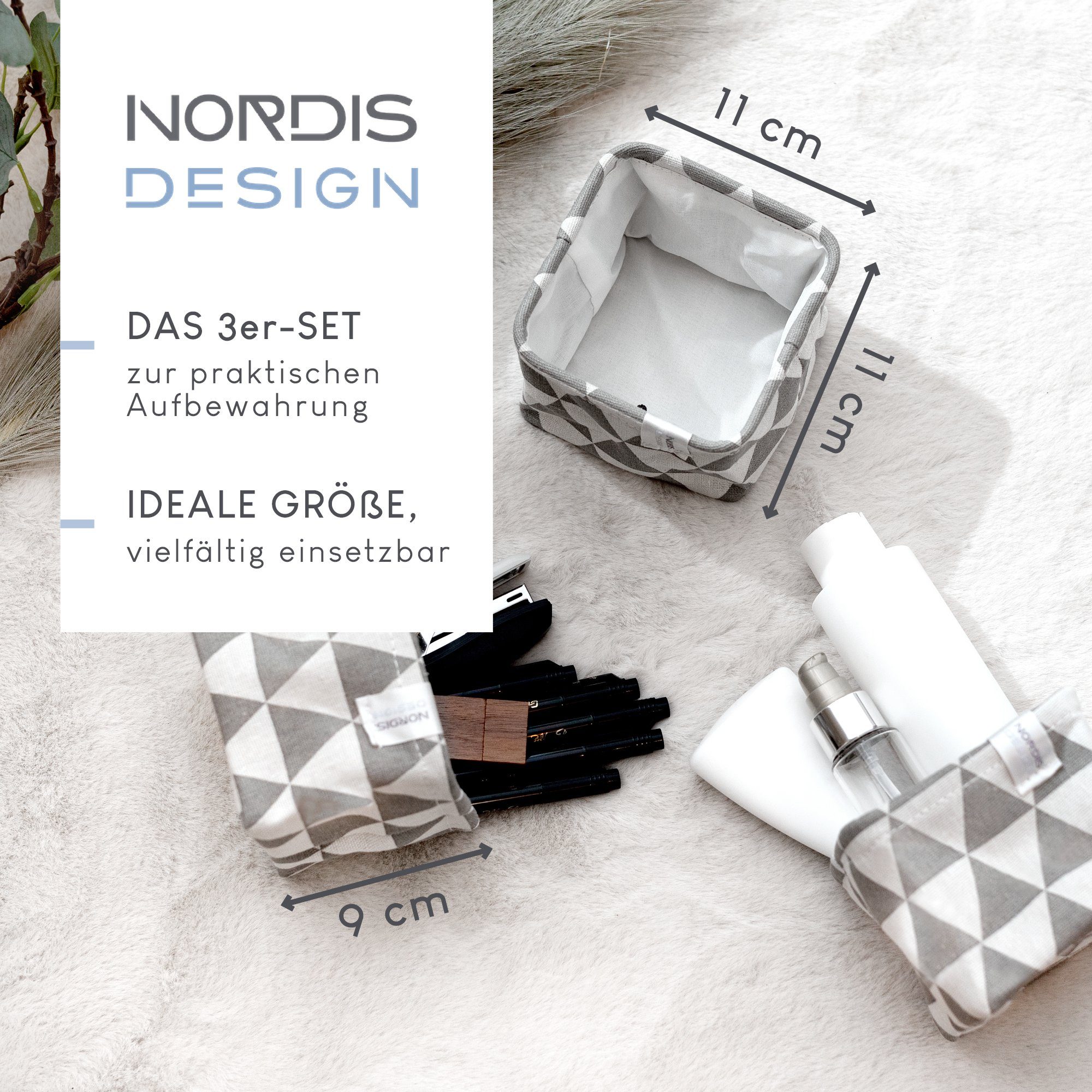 NORDIS DESIGN Aufbewahrungsbox "Nordea" - Mini-Aufbewahrungskörbchen günstig online kaufen