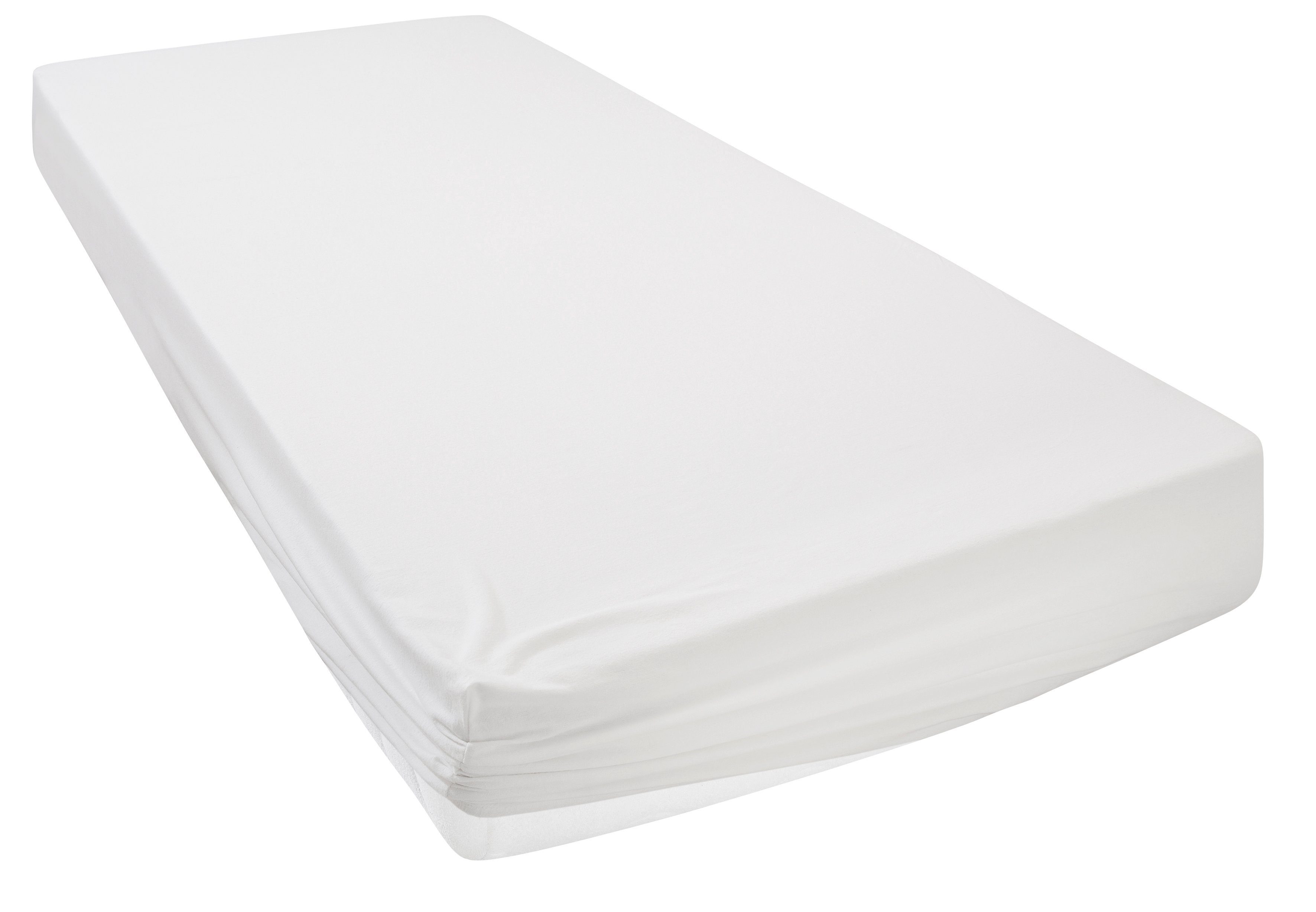 OTTO home Spannbettlaken Cremona, Basic & Premium Qualität mit Elasthan, Jersey (145 g/m), Gummizug: rundum, (1 Stück), Bettlaken für Matratzen von 20-25 cm Höh – Bild 4 von 5