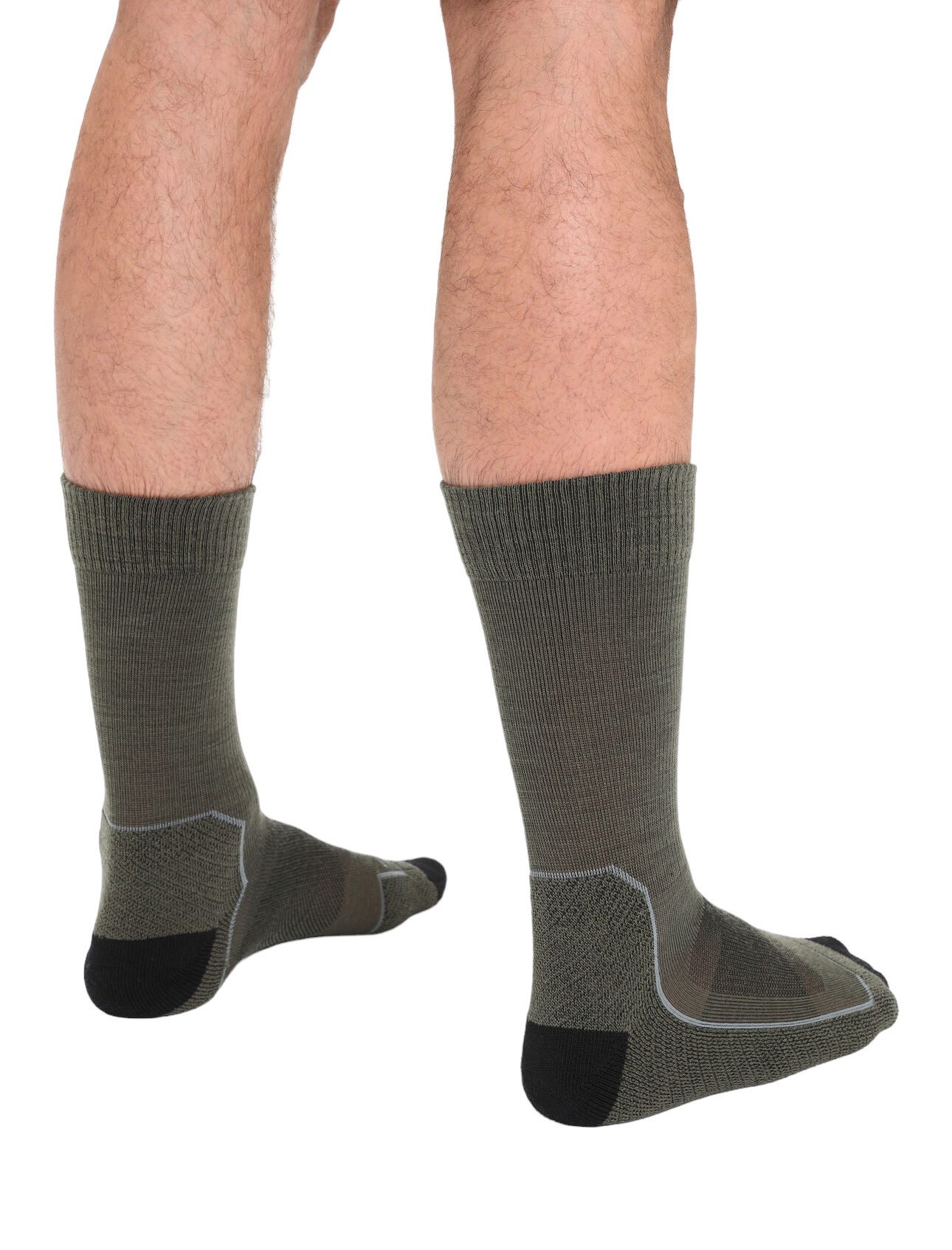Icebreaker Wandersocken Crew Hike+ Light Cushion - Merinowolle, strapazierfähig - lodegrün