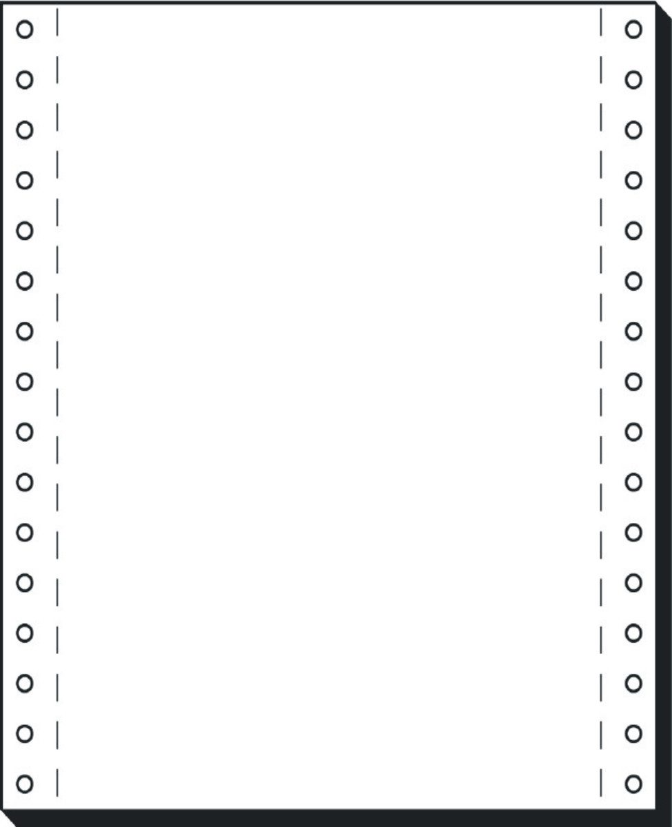 Sigel Endlospapier DIN-Computerpapier 8 Zollx180mm 70g/qm 2000 Blatt