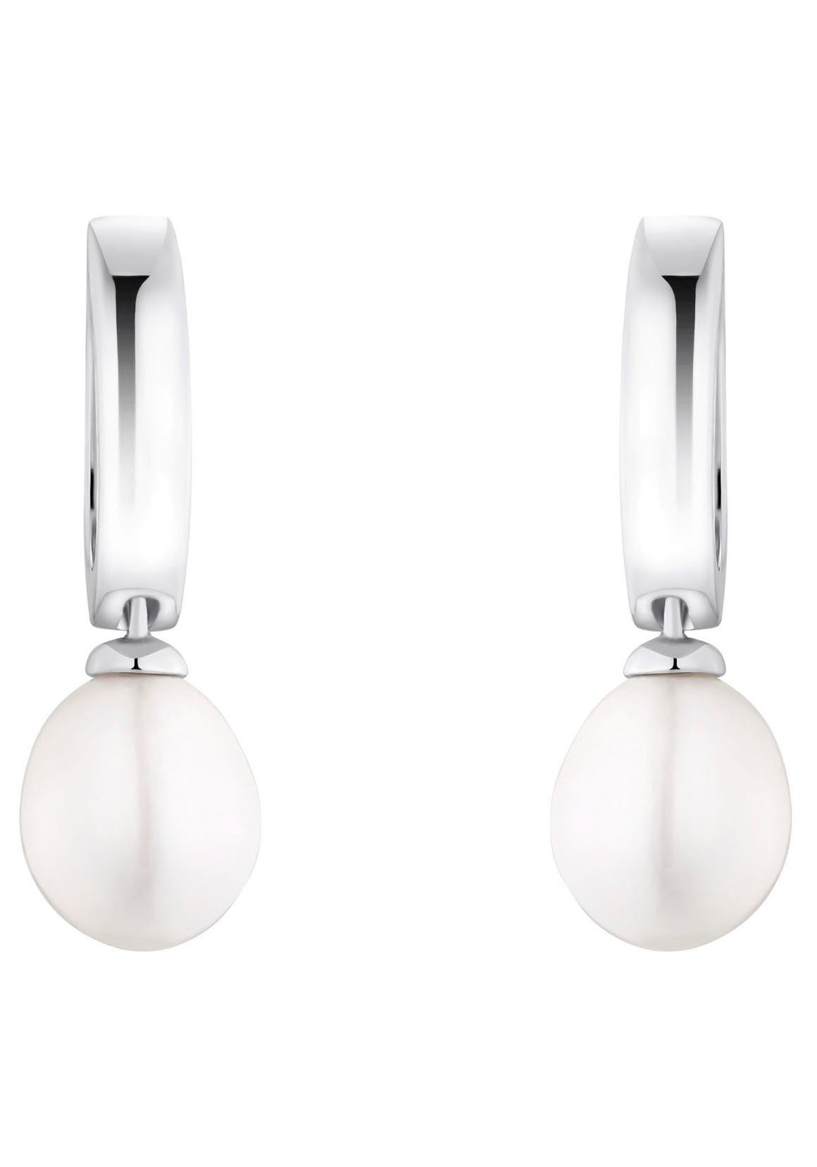 Amor Paar Creolen Pearls (2-tlg), mit Süßwasserzuchtperle