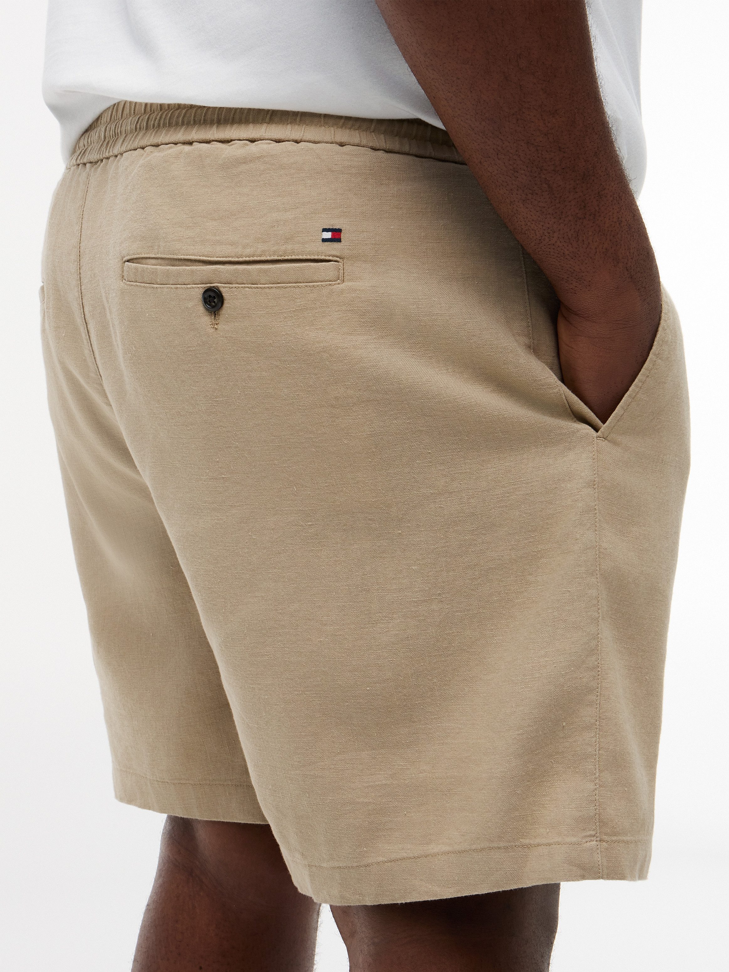 Tommy Hilfiger Big & Tall Chinoshorts BT-DOVER Große Größen, aus Leinenmix, regular fit, elastischer Bund