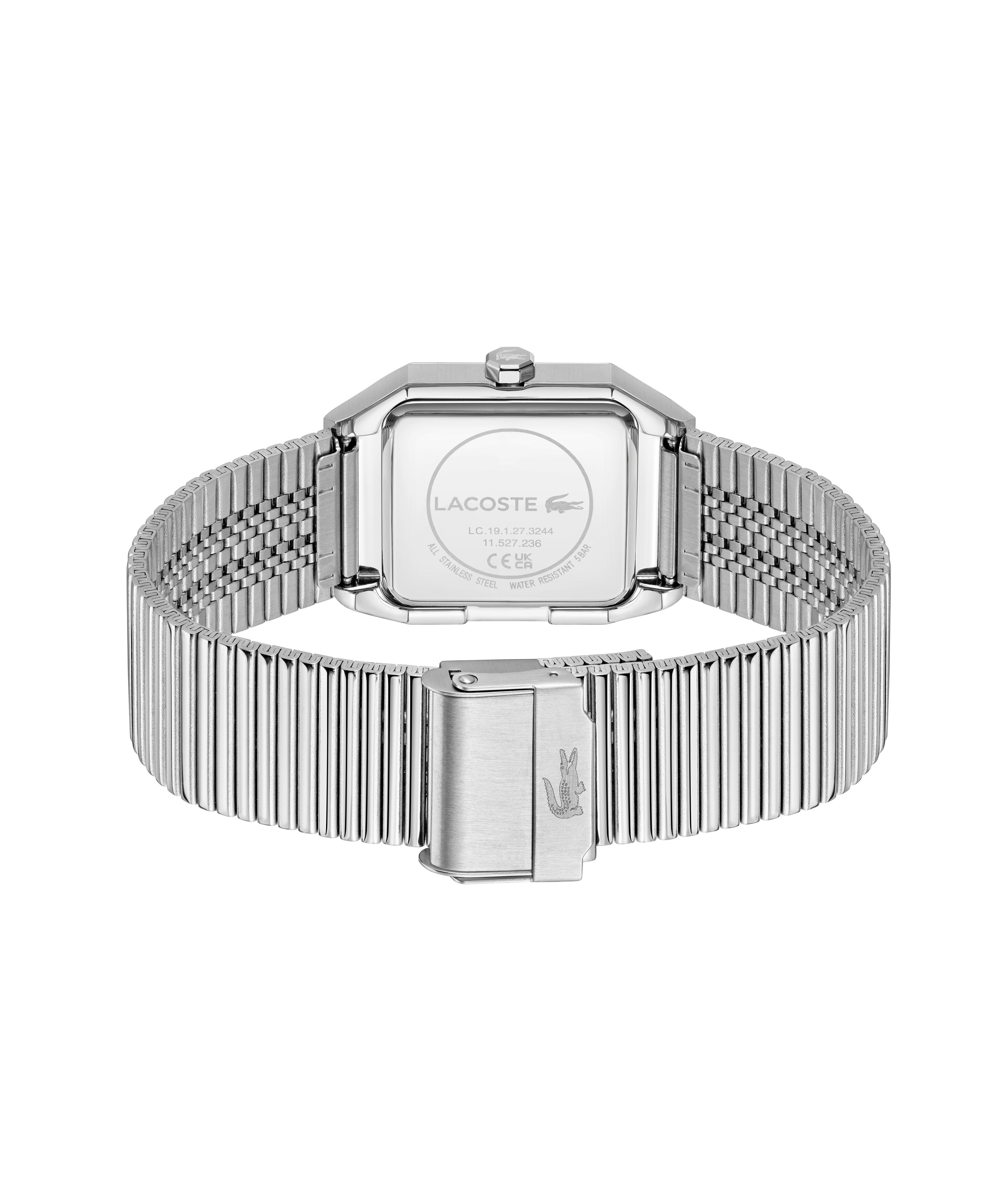 Lacoste Quarzuhr RENE 2011501, Armbanduhr, Damenuhr, Herrenuhr, Edelstahlarmband, analog