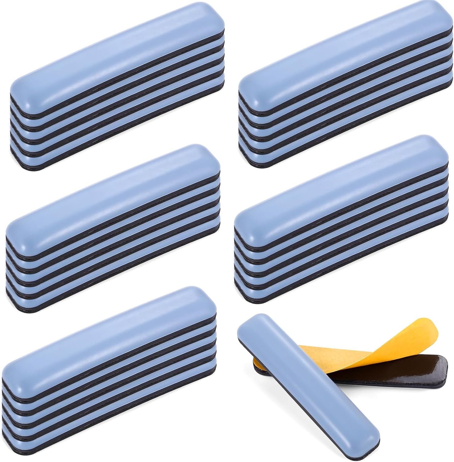 FELIXLEO Stuhlsocke 25 Stück Teflongleiter Selbstklebend 16x75mm für Stühle Möbel, (1 St)