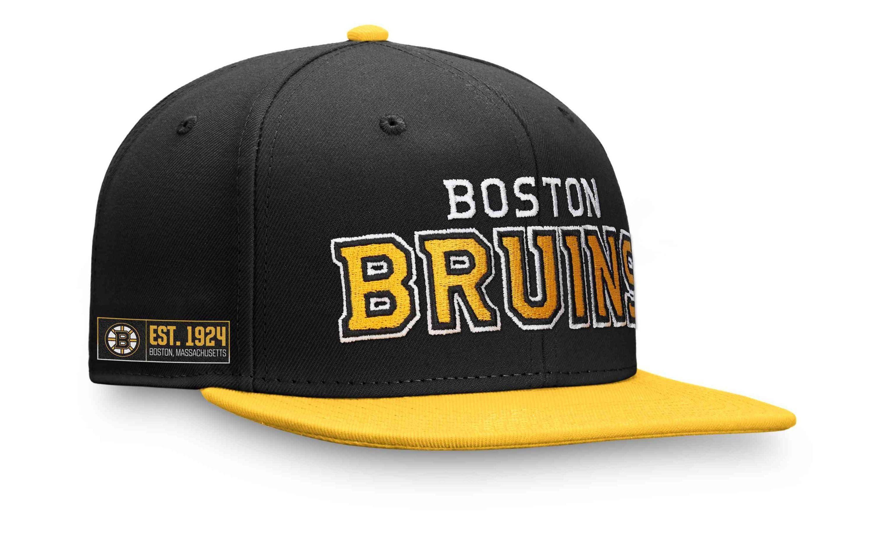 Snapback Boston Cap Bruins Blocked Iconic Color NHL Fanatics