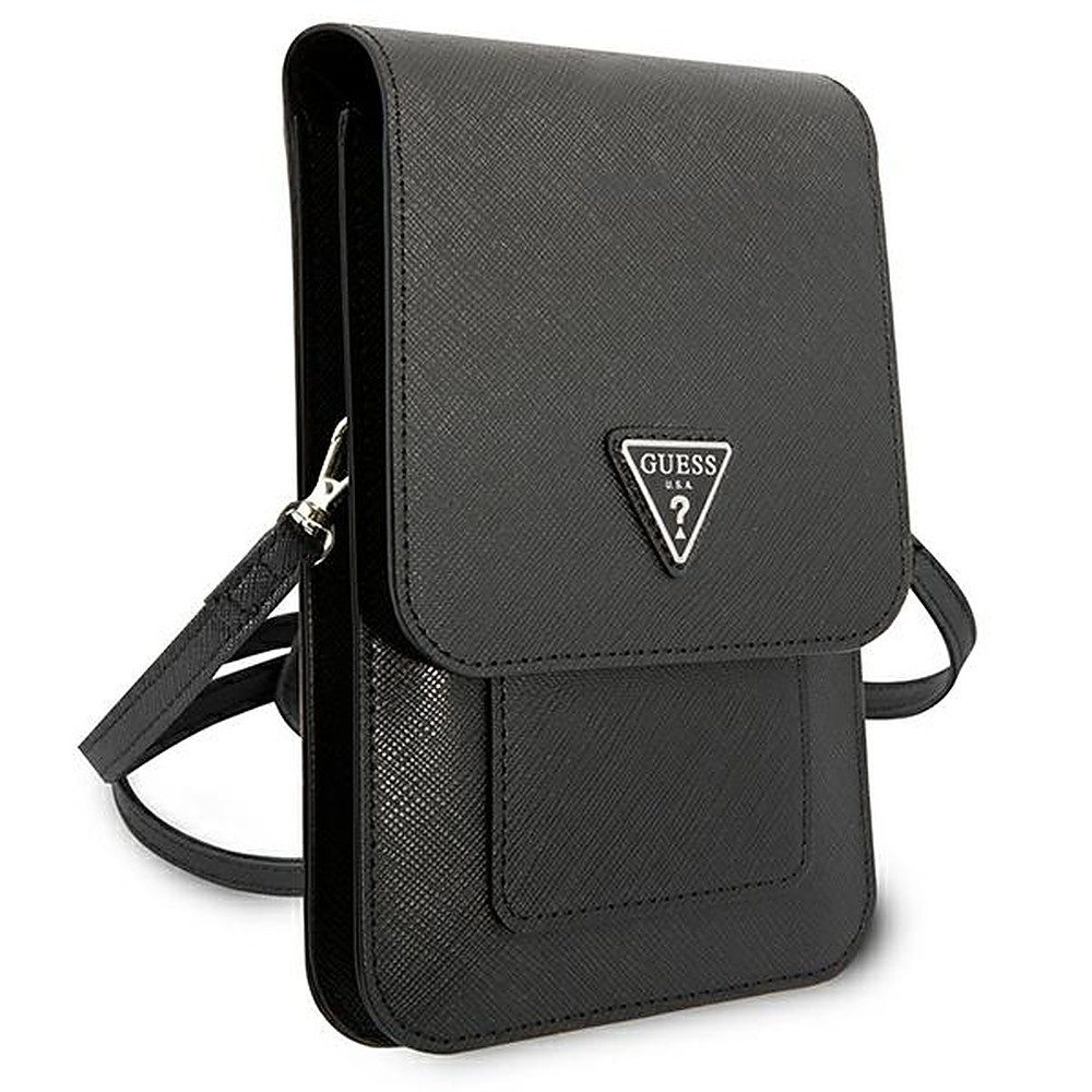 Guess Handtasche Umhängetasche Schultertasche Handytasche (Spar-Set, 1-tlg., 18 x 12 x 3 cm elegant), Magnetverschluss, Schulterriemen, 4 Kartenfächer