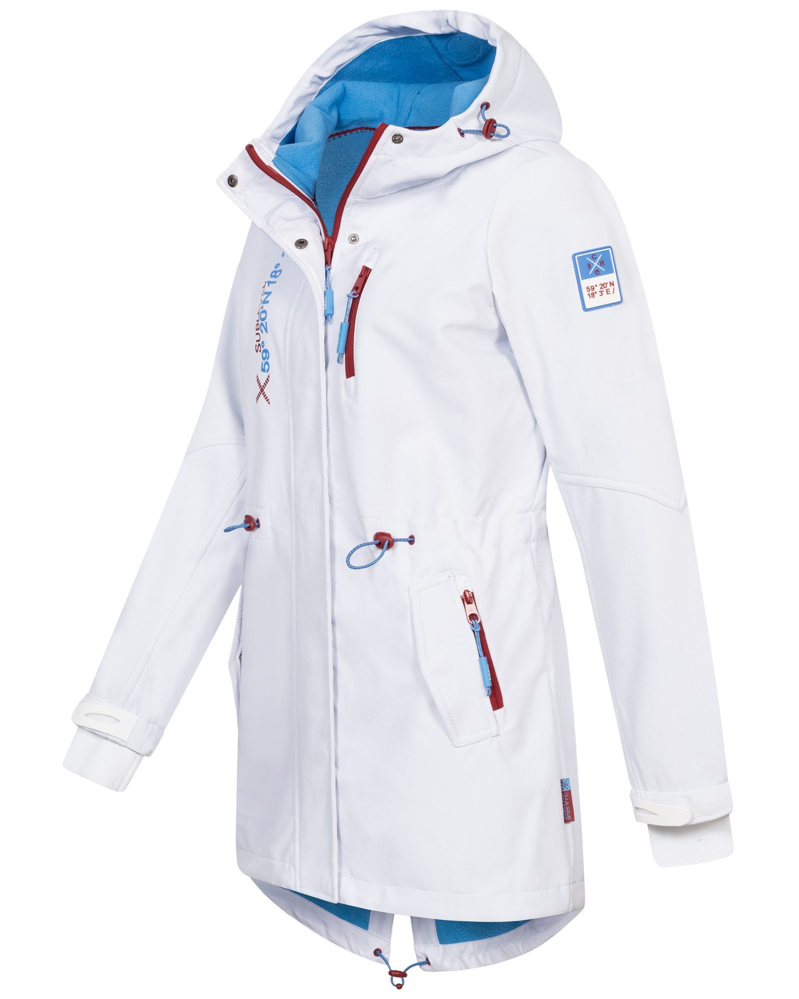 SUBLEVEL Softshelljacke Damen Frühlings Jacke Softshell Outdoor Regen Übergangs Jacke Herbst