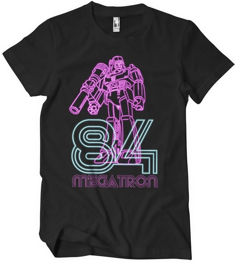 Transformers T-Shirt Megatron 84 Neon Big Tall T-Shirt
