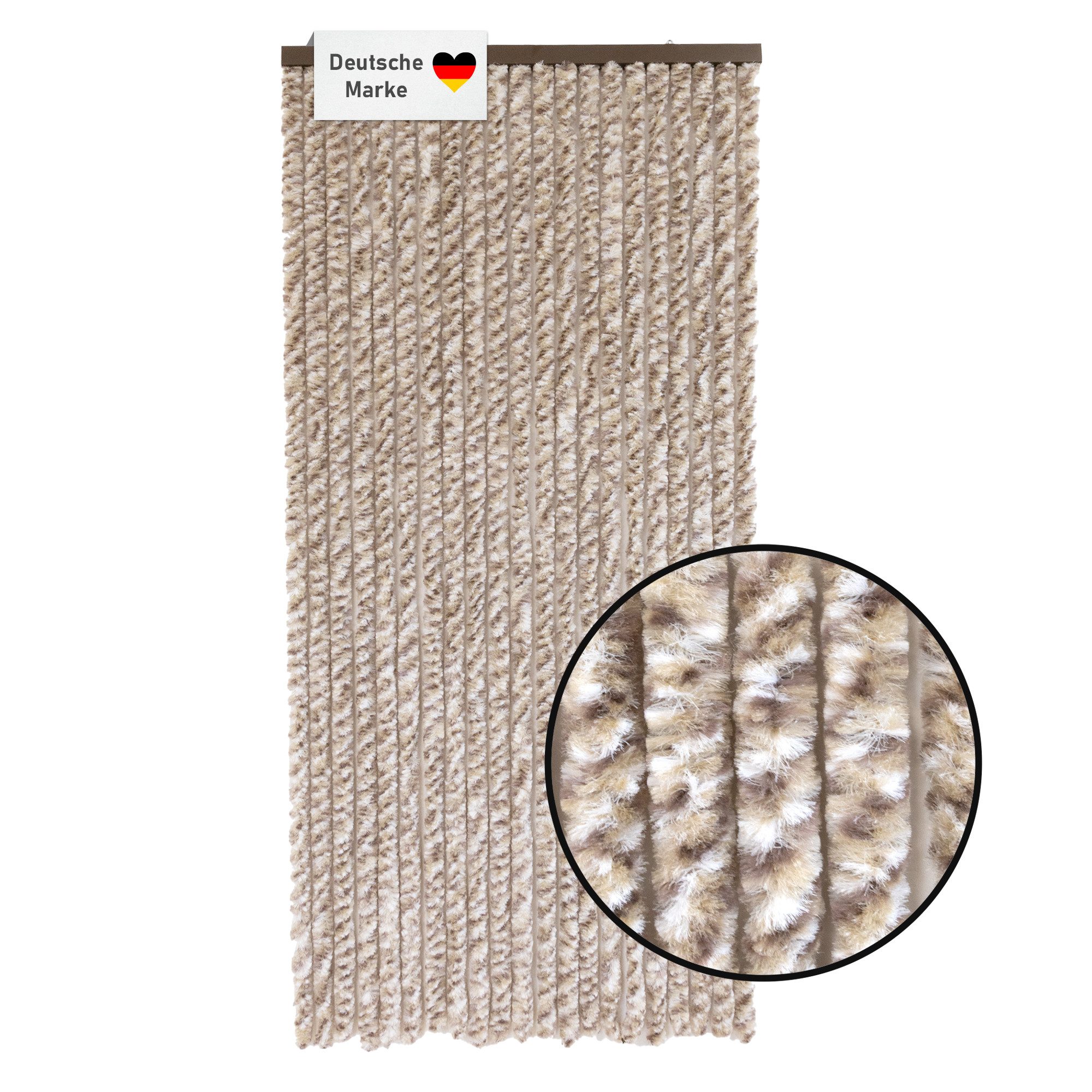 Lemodo Insektenschutz-Vorhang Flauschvorhang 90x200cm, Fliegenschutz, Türvorhang Wohnwagen, BxL: 90x200 cm