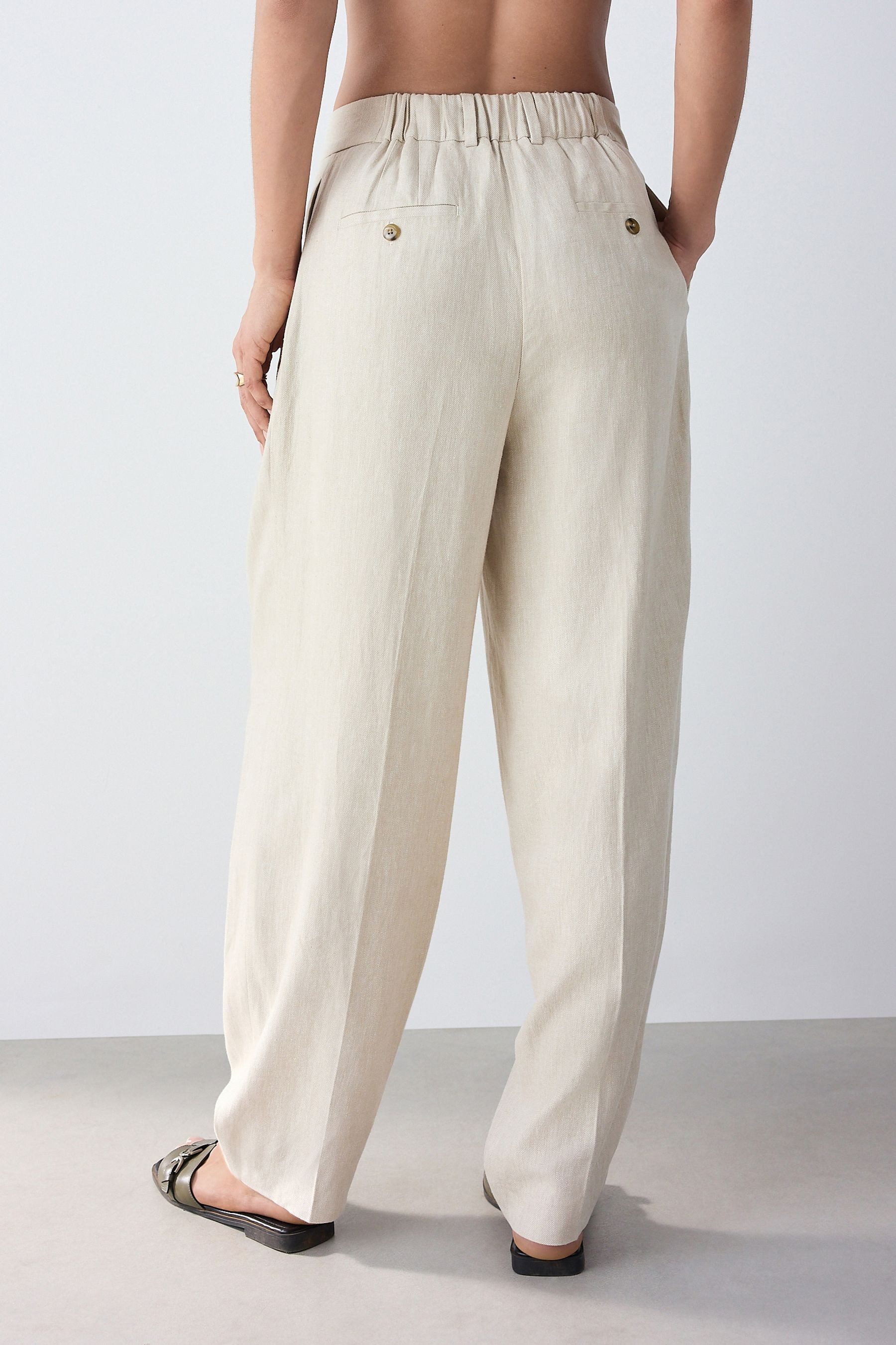 Next Leinenhose Hose mit schmal zulaufendem günstig online kaufen