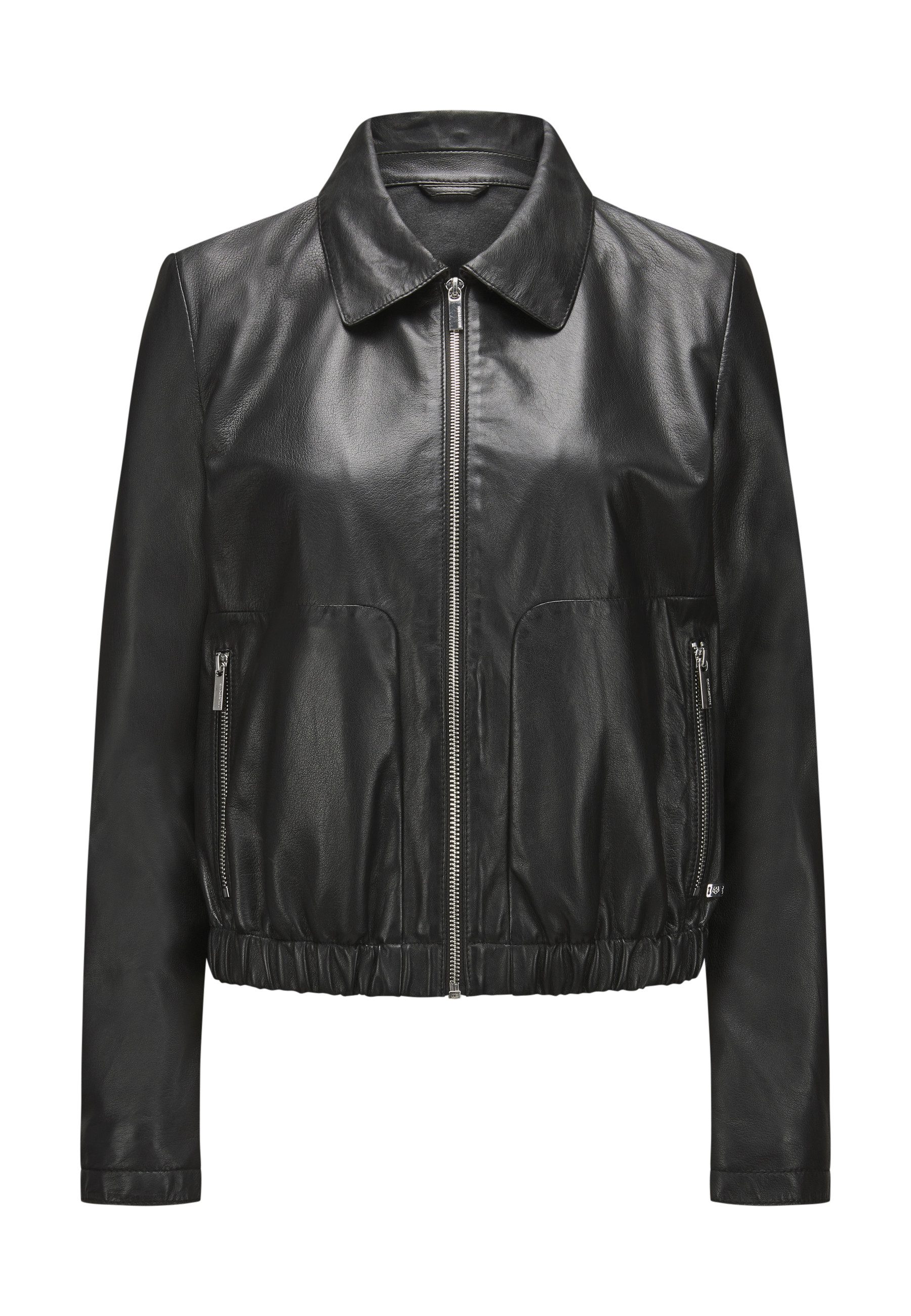 Lederjacke MSHelen Damen Bikerjacke Jacke Leder casual