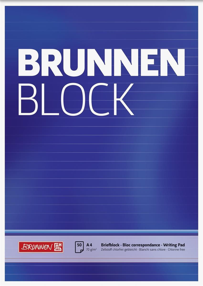 BRUNNEN Collegeblock BRUNNEN 1052727 Block "BRUNNEN-Block" A4 liniert
