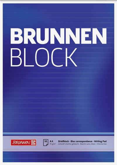 BRUNNEN Collegeblock BRUNNEN 1052727 Block "BRUNNEN-Block" A4 liniert