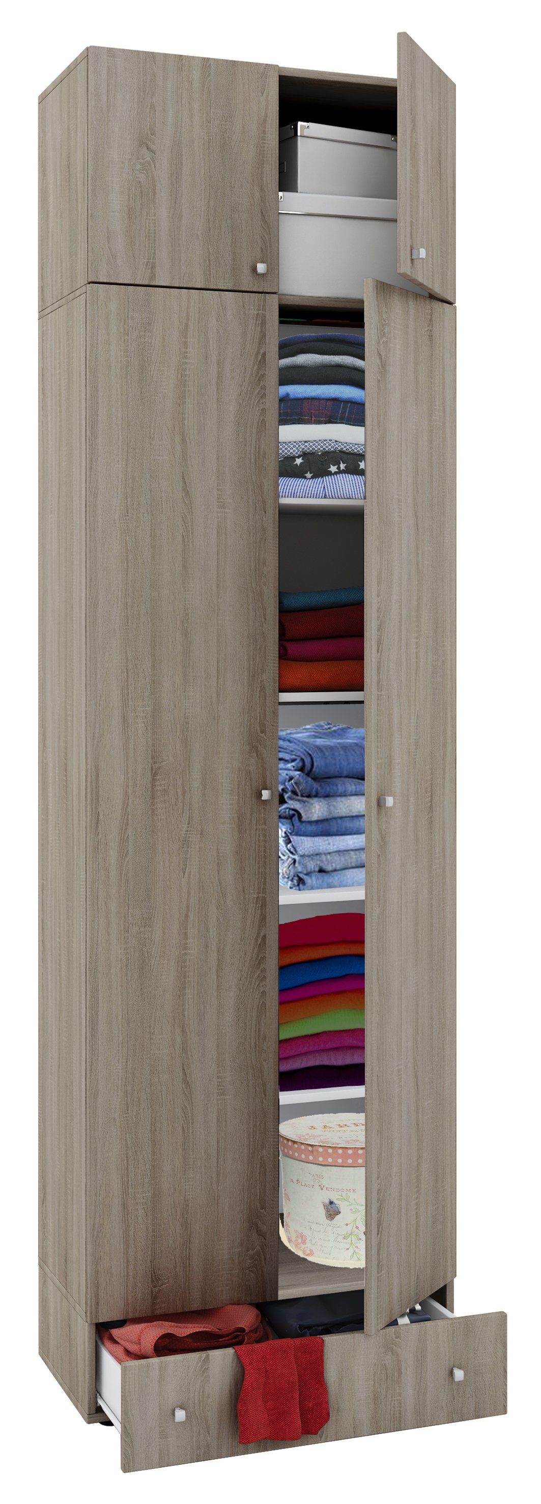 VCM Kleiderschrank Kleiderschrank Mehrzweckschrank Schrank Vandol (1-St) 70x238x40cm Schrank