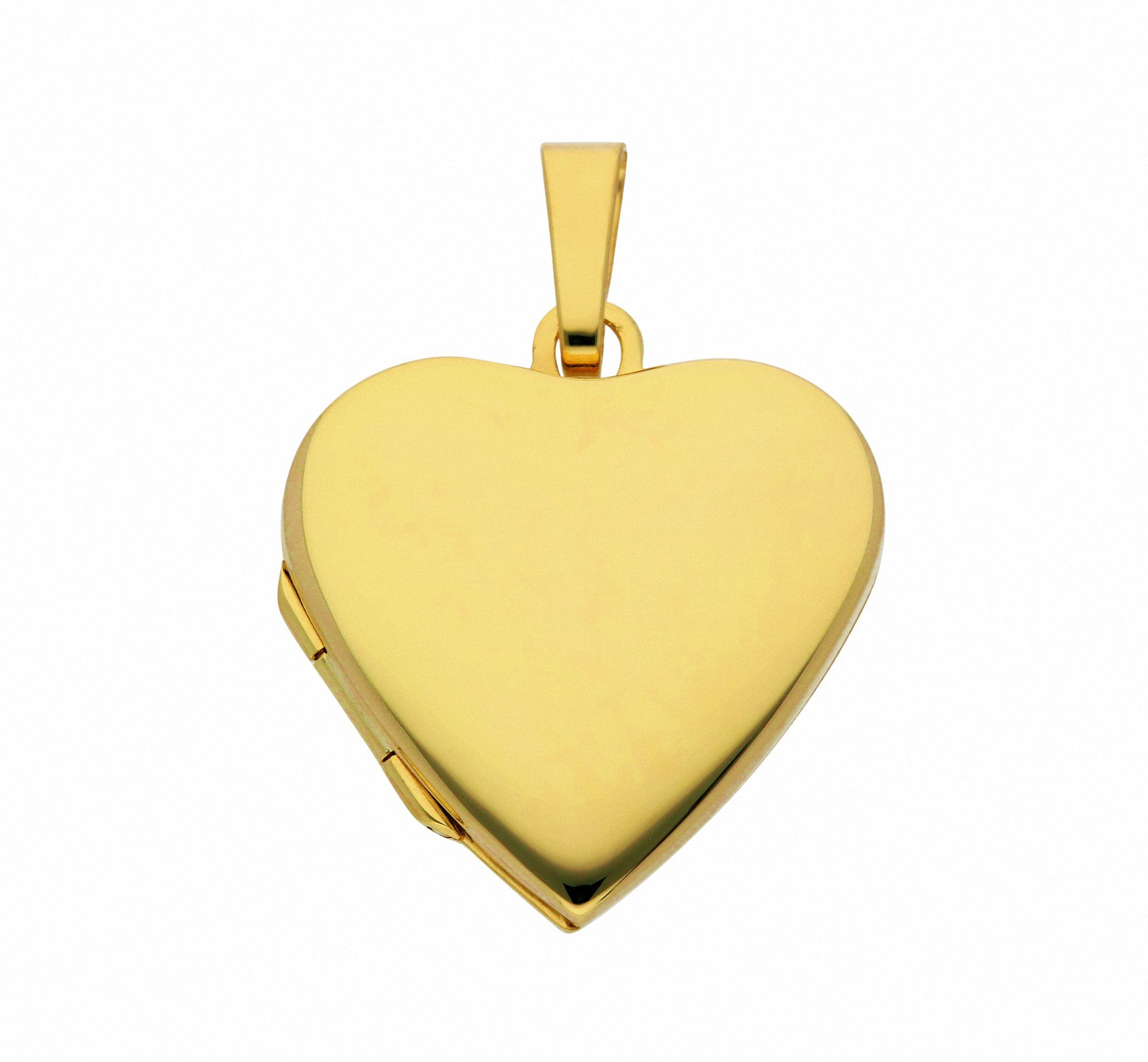 Adelia´s Halskette mit - Gold 585 Schmuckset Medaillon mit Anhänger, Kette Set Anhänger