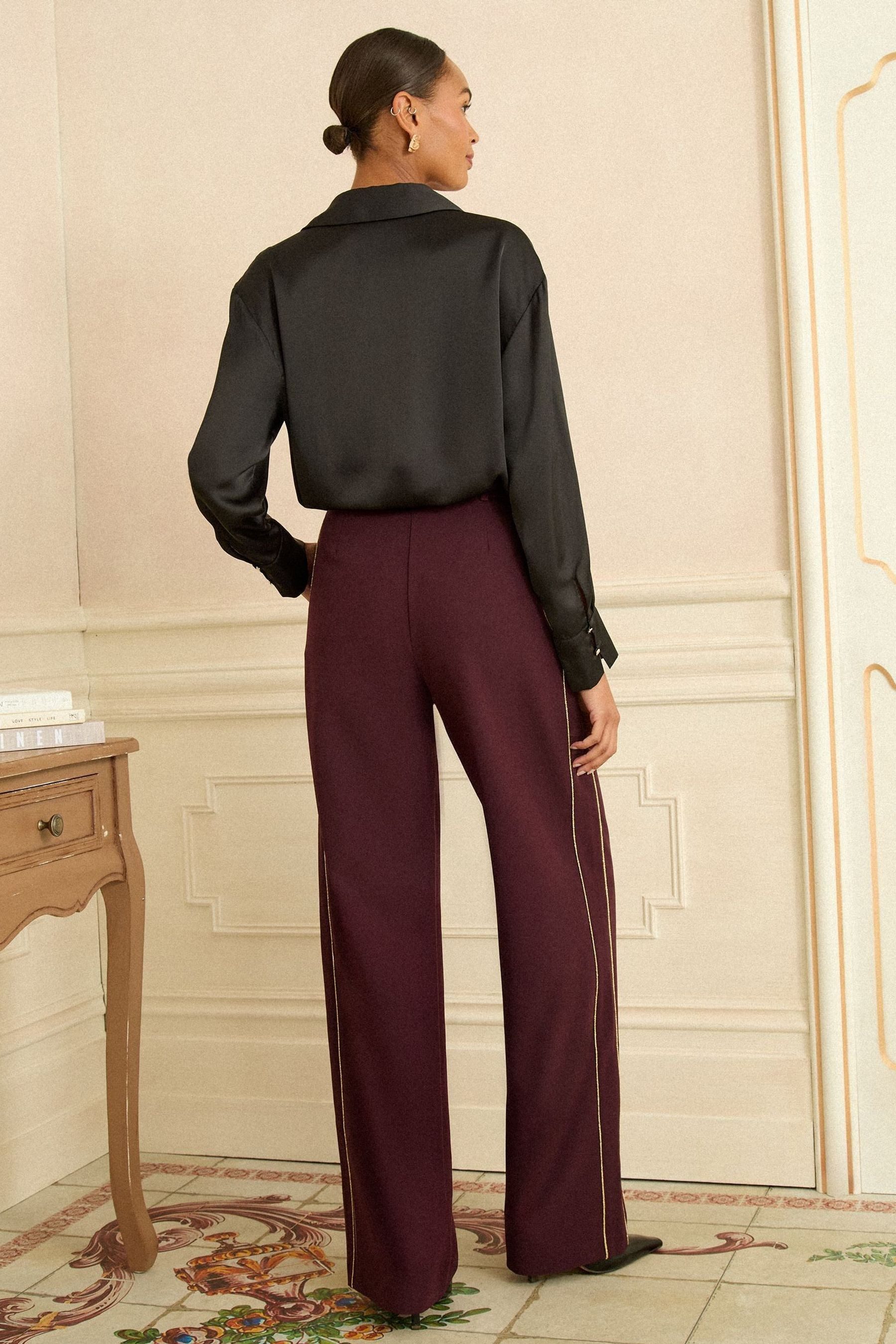 Love & Roses Palazzohose Love & Roses Hose mit weitem Bein, Regular (1-tlg) günstig online kaufen