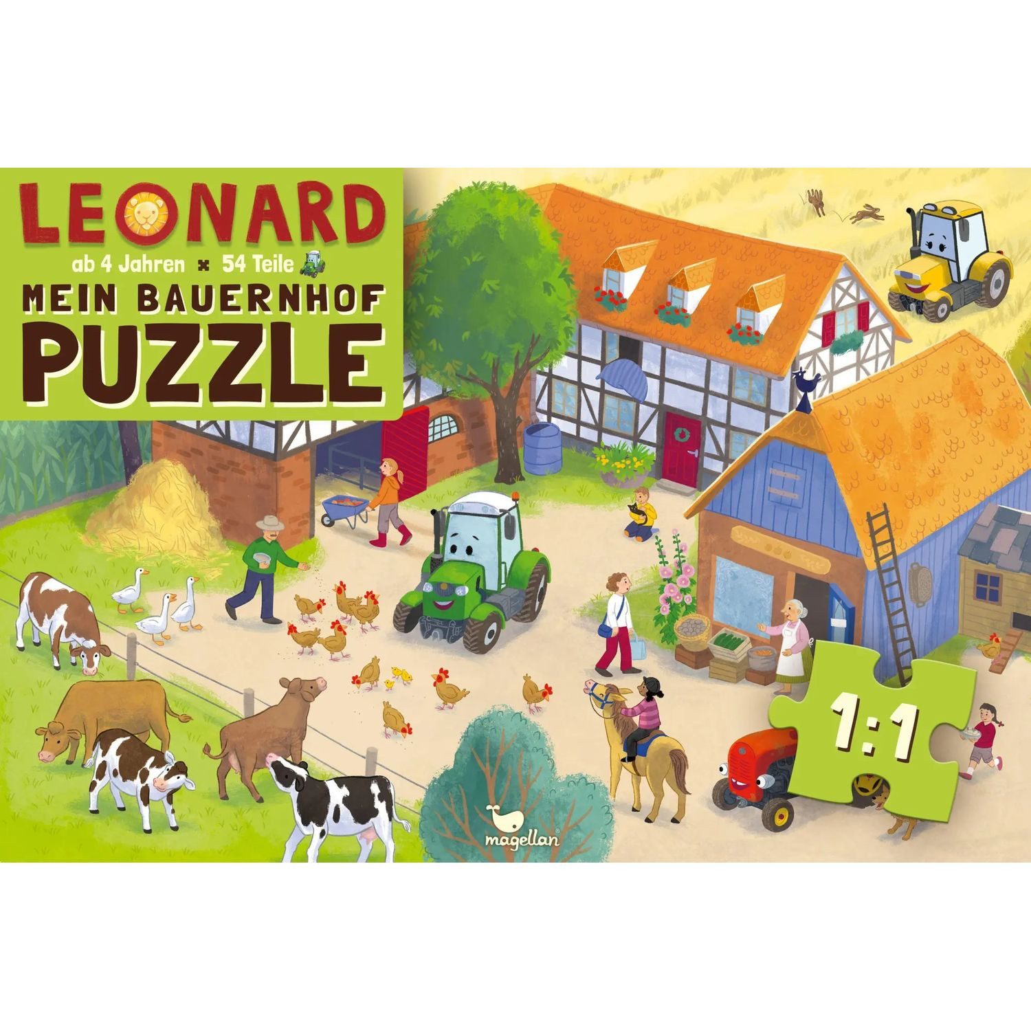 Magellan Puzzle Leonard - Mein Bauernhof-Puzzle, 54 Puzzleteile
