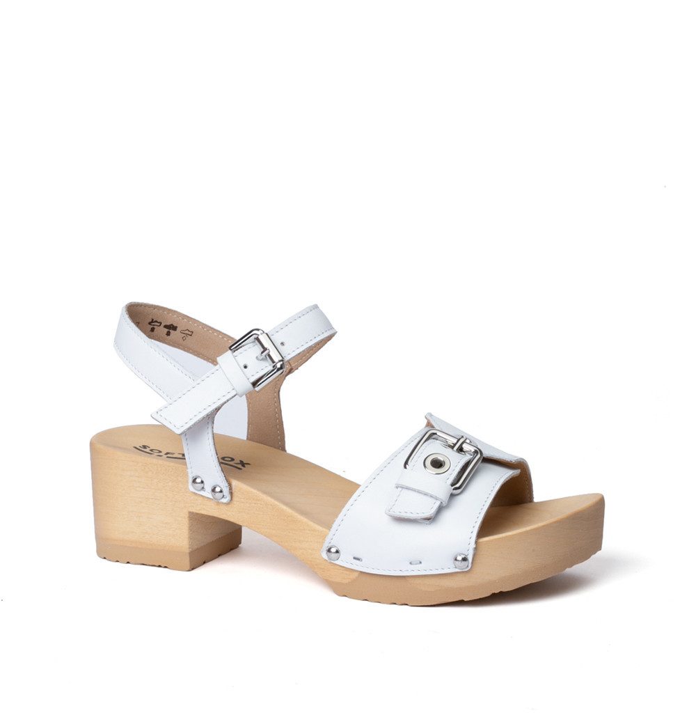 Softclox PEPITA Nappa weiß (natur) Sandalette