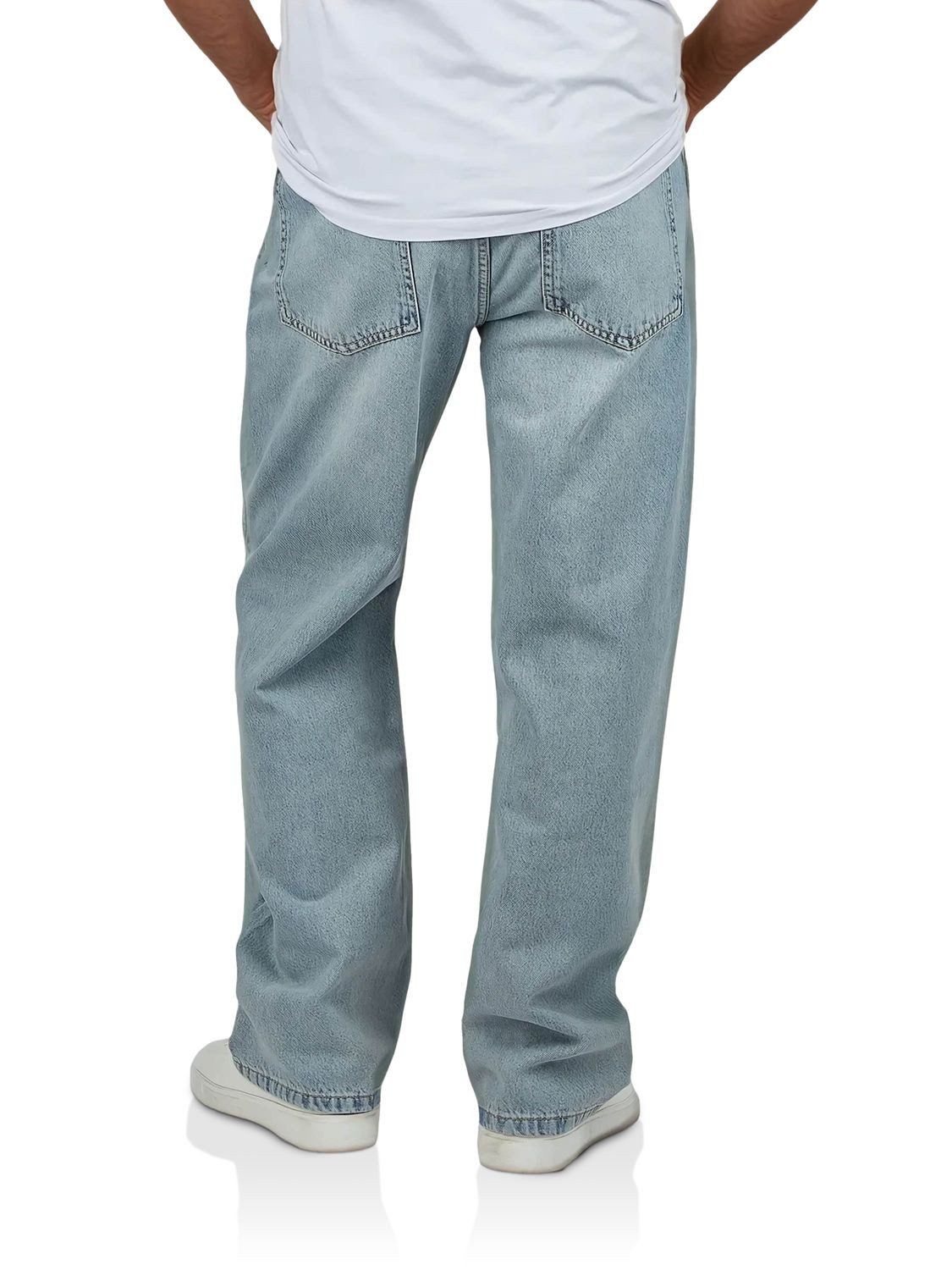 DENIMFY Relax-fit-Jeans Herren Jeanshose DFMailo Loose Fit Denimhose aus 100% Baumwolle