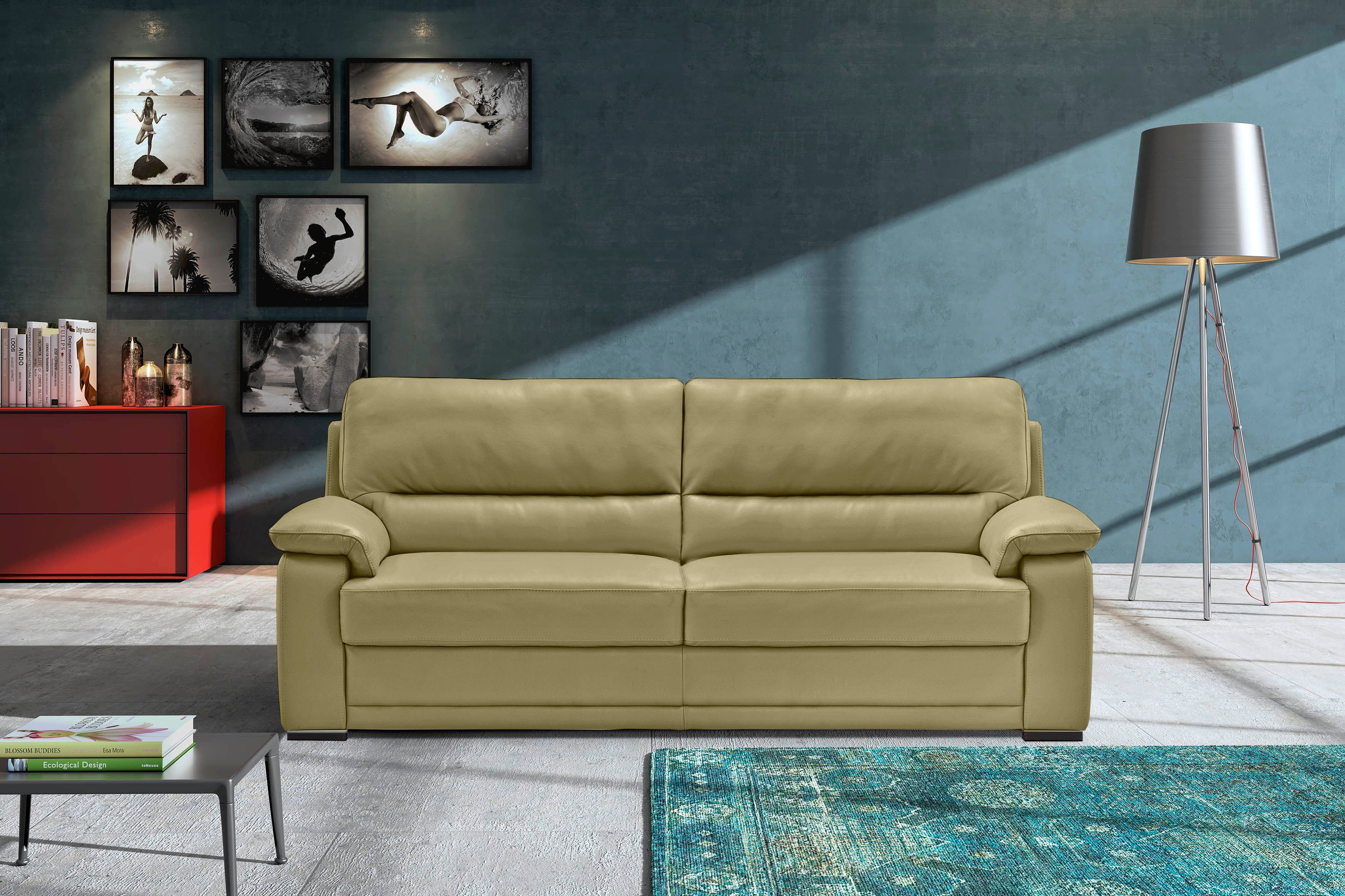 Egoitaliano 2,5-Sitzer Doris, modernes Designersofa, Ledersofa günstig online kaufen