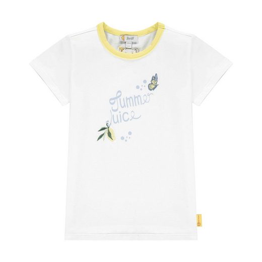 Steiff T-Shirt »Steiff Mädchen T-Shirt, Bright White, 122«