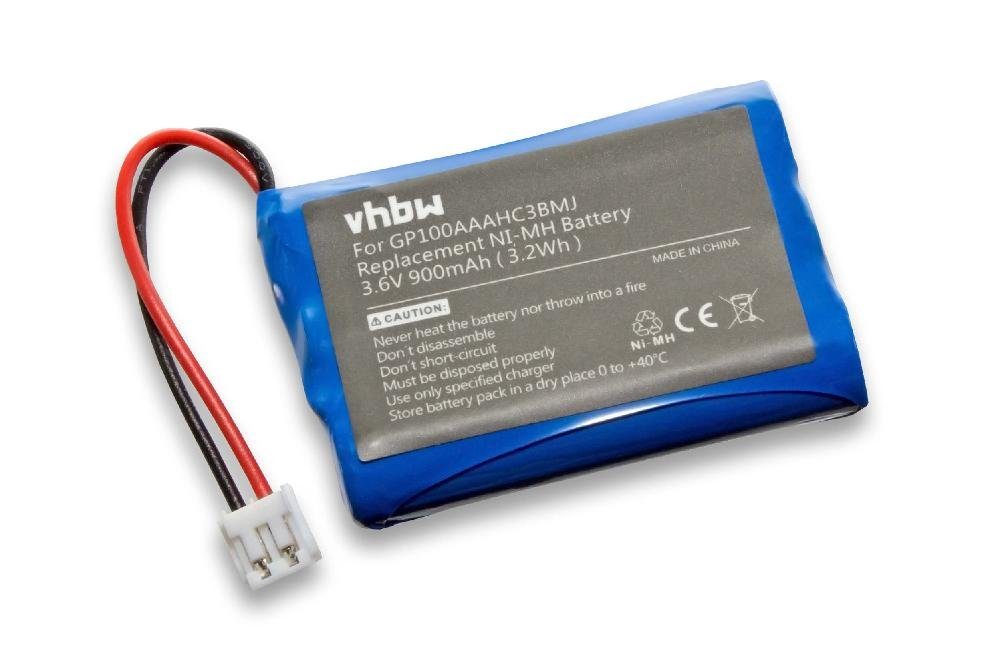 vhbw kompatibel mit Audioline Baby Care V100, G10221GC001474 Akku NiMH 900 mAh (3,6 V)