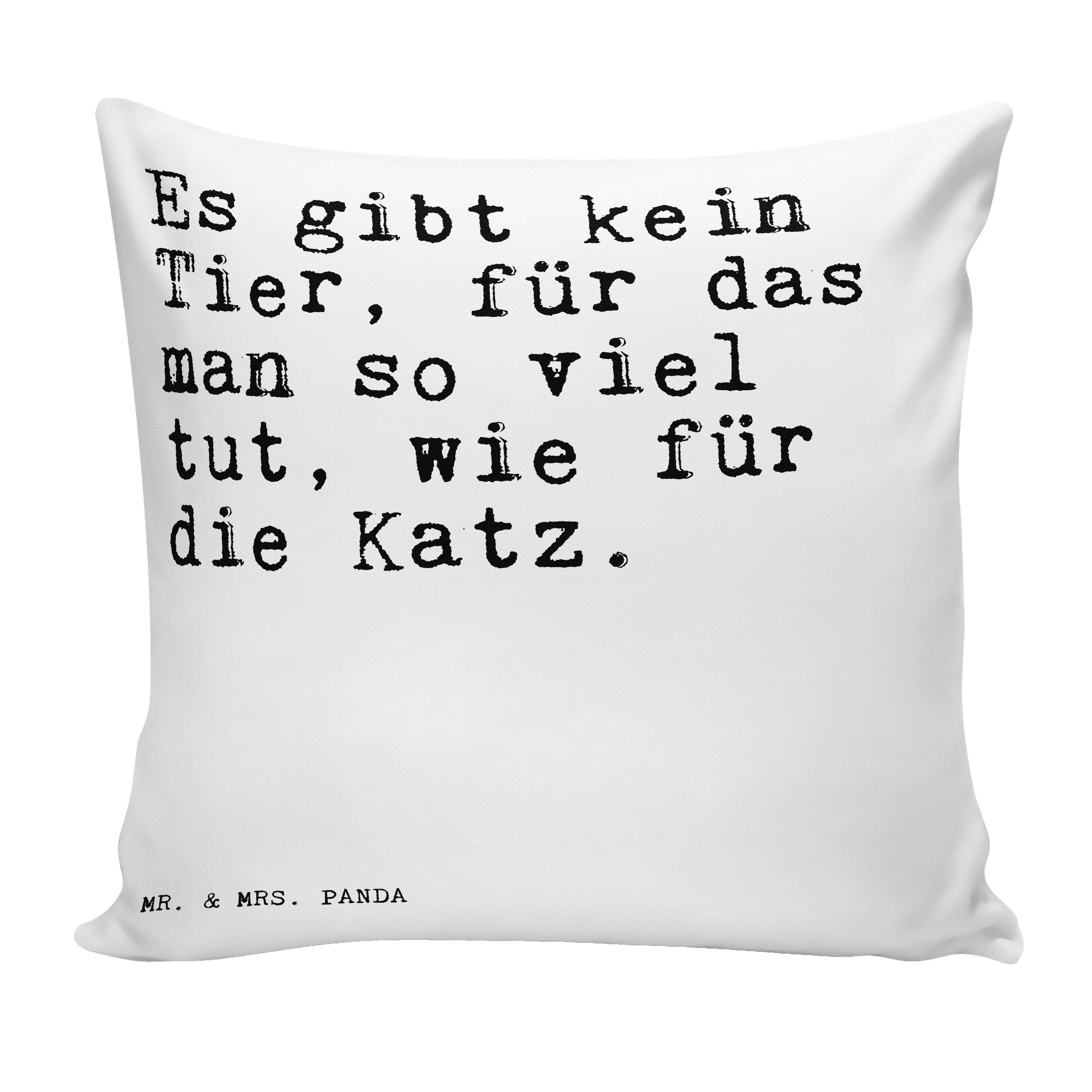 Weiß - kein Es Spruch, Kissenhüll Mrs. Mr. Geschenk, gibt & Dekokissen Tier,... Herrchen, Panda -