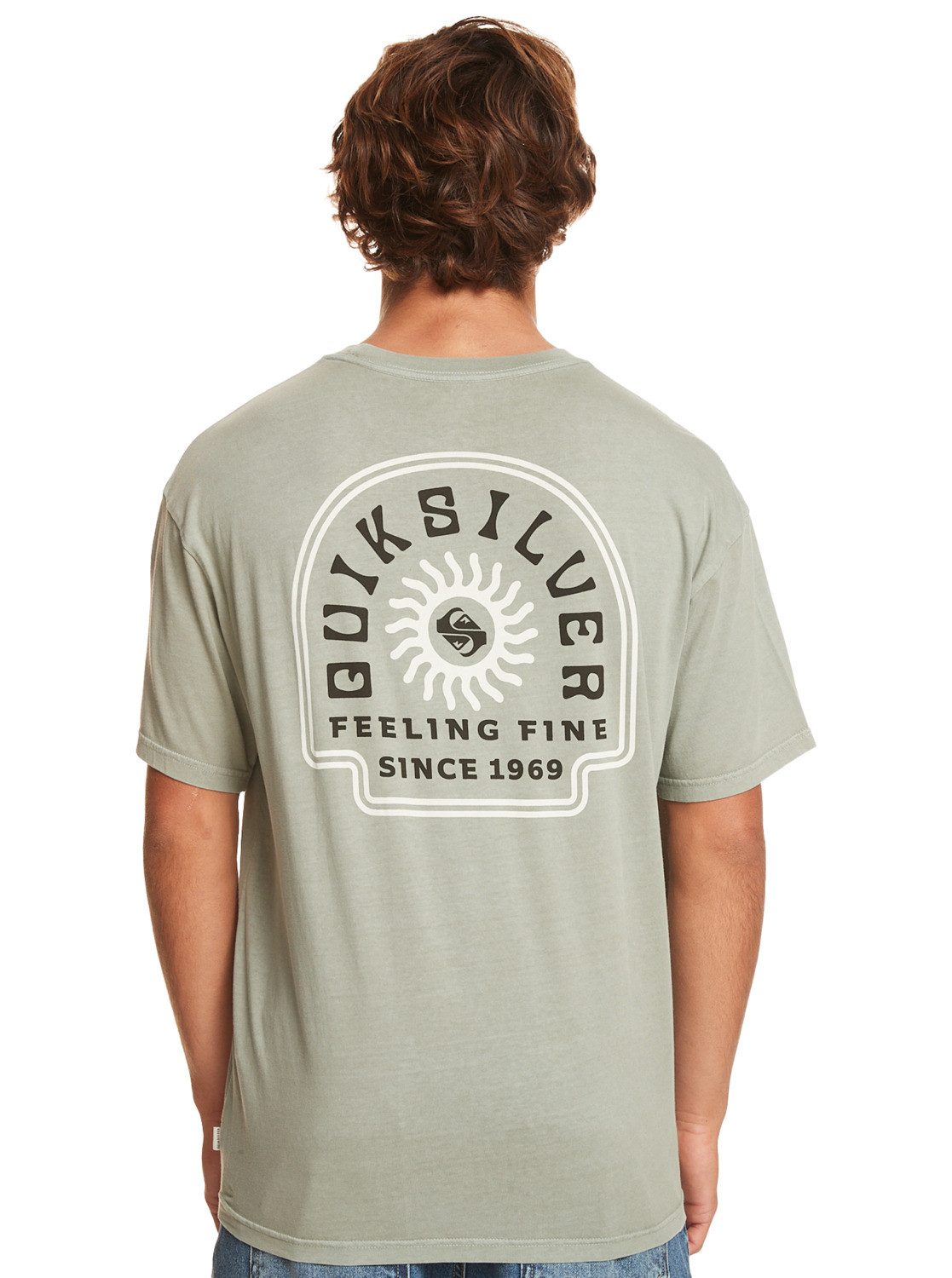 Quiksilver T-Shirt Of Green Qs Mind State Iceberg