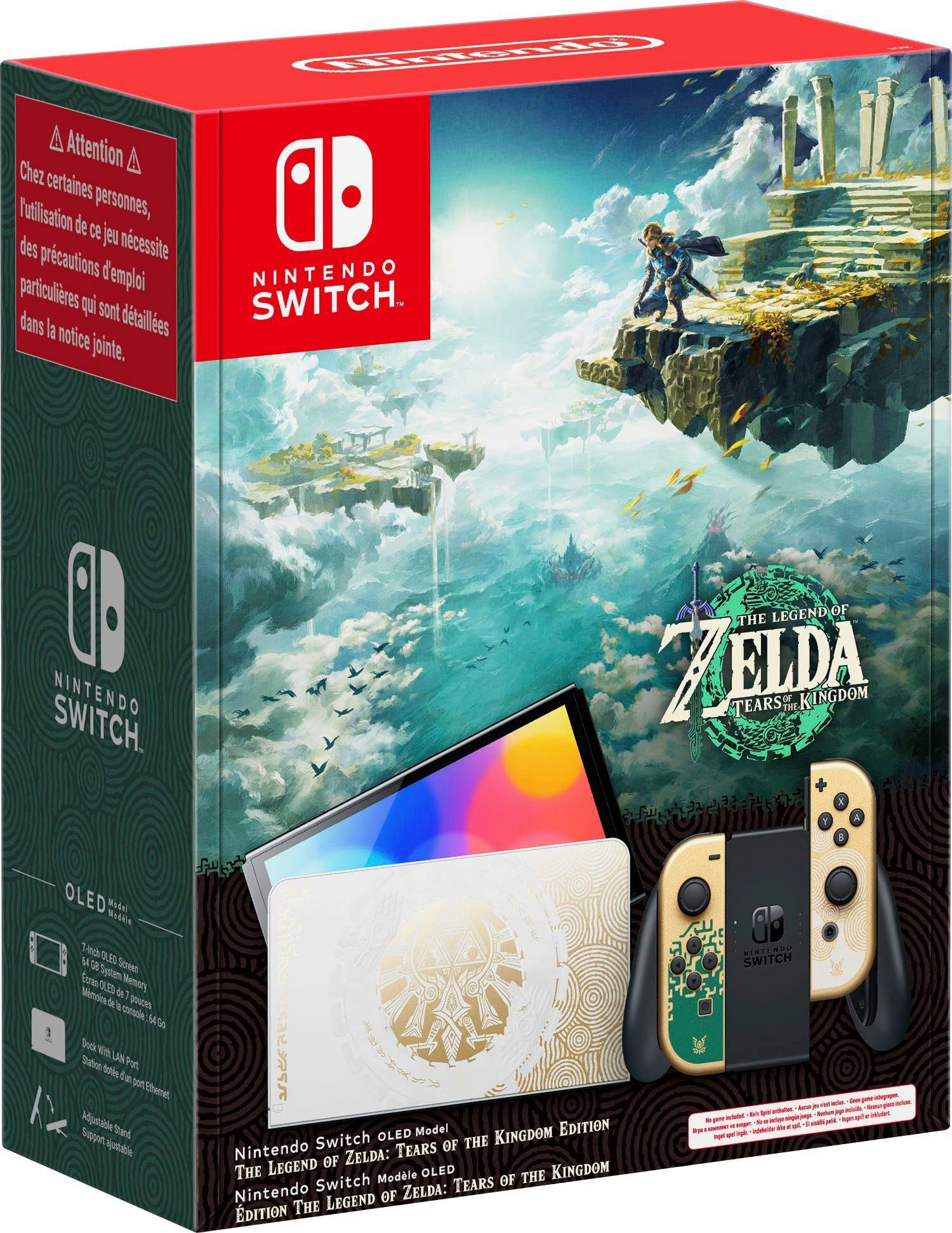 Nintendo Switch The TotK the Kingdom Tears + of Legend Zelda OLED Edition of