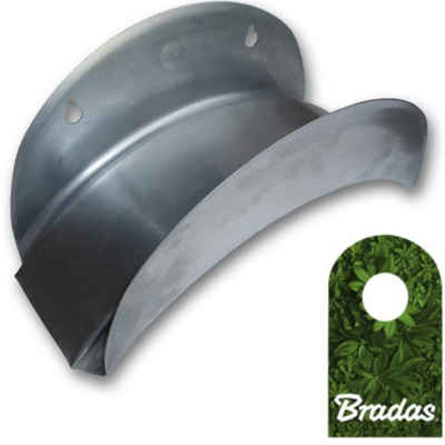 Wandhalter Wandschlauchhalter Schlauchhalter aus Metall silber für Gartenschlauch ECO-WF114 Bradas, 1-St.