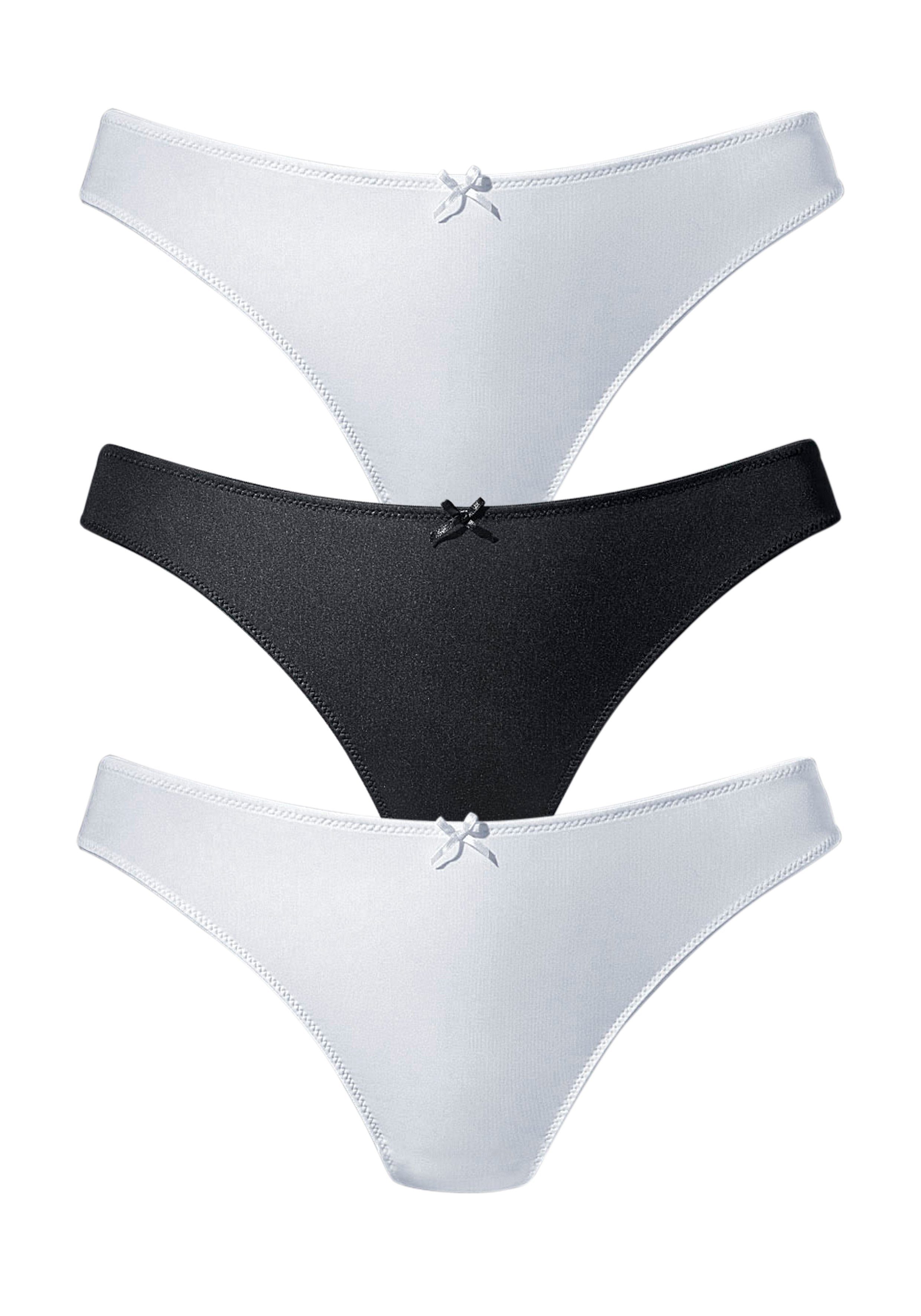 petite fleur String (3-St) hinten komplett aus zarter Jacquardspitze