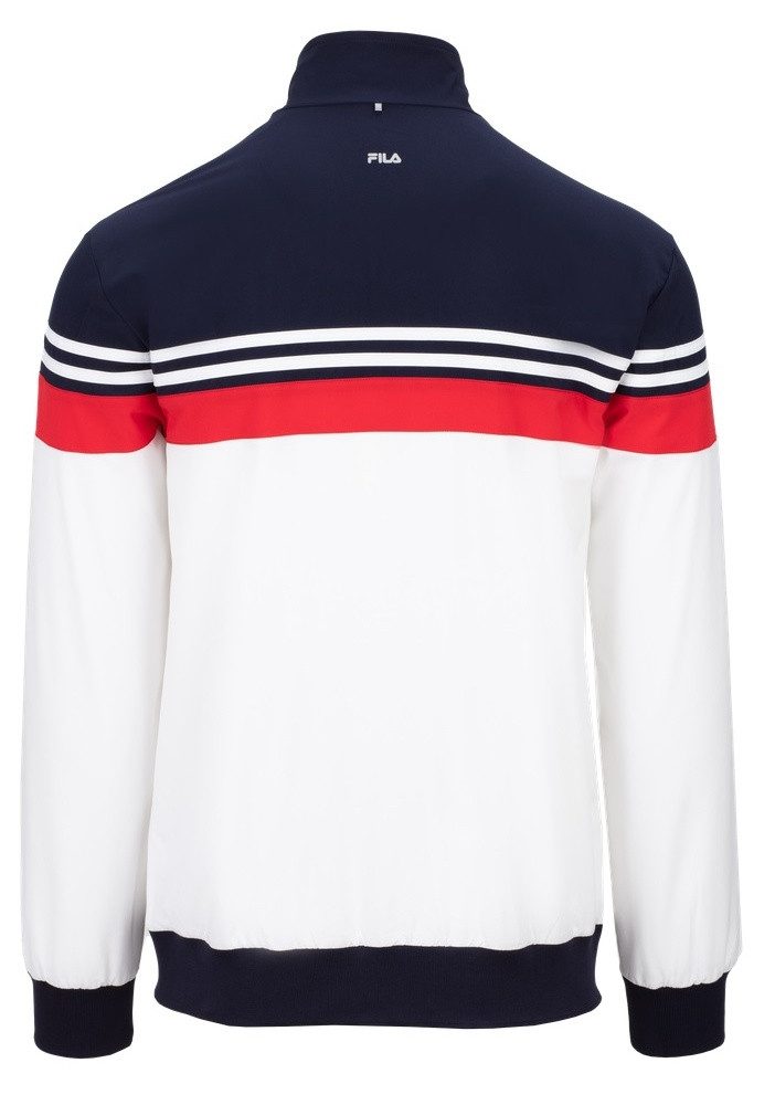 Fila Trainingsjacke Bruno (Full-Zip, Stehkragen) weiss/rot Herren günstig online kaufen