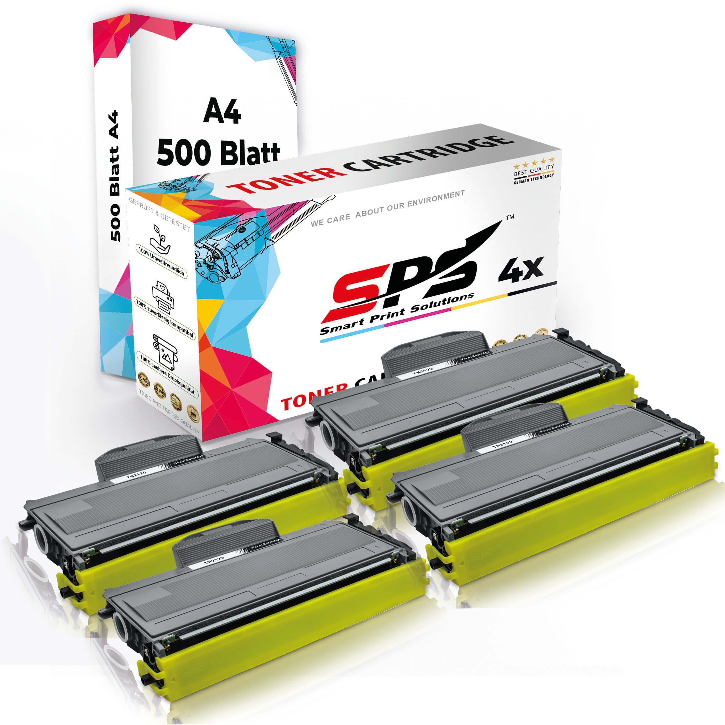 Druckerpapier) 4x SPS 4x A4 Multipack Tonerkartusche Set A4 Pack, (4er Druckerpapier Toner,1x Kompatibel, +