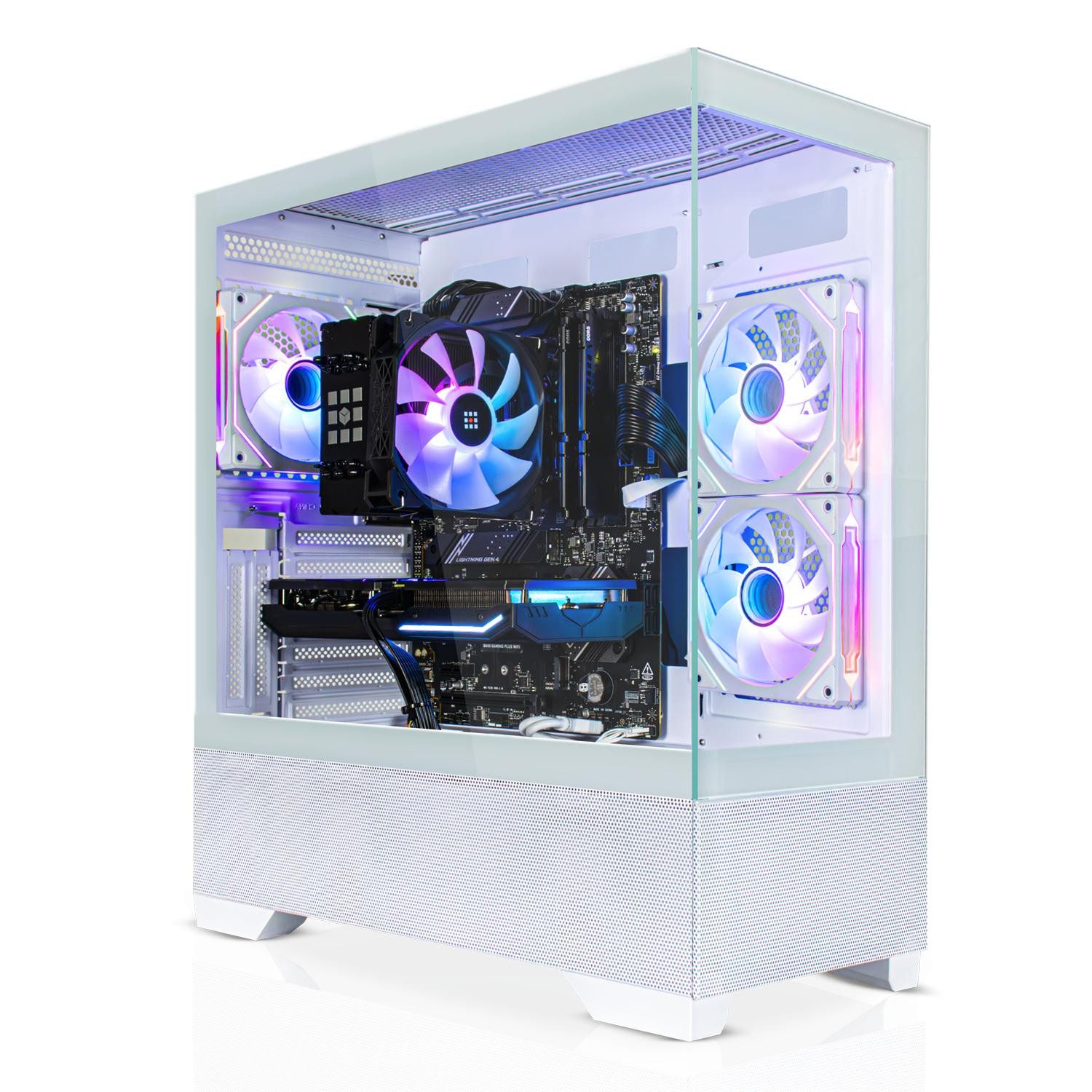 SYSTEMTREFF Gaming-PC (AMD 7800X3D 7800X3D, Nvidia GeForce RTX 5060 Ti, 32 GB RAM, Luftkühlung)
